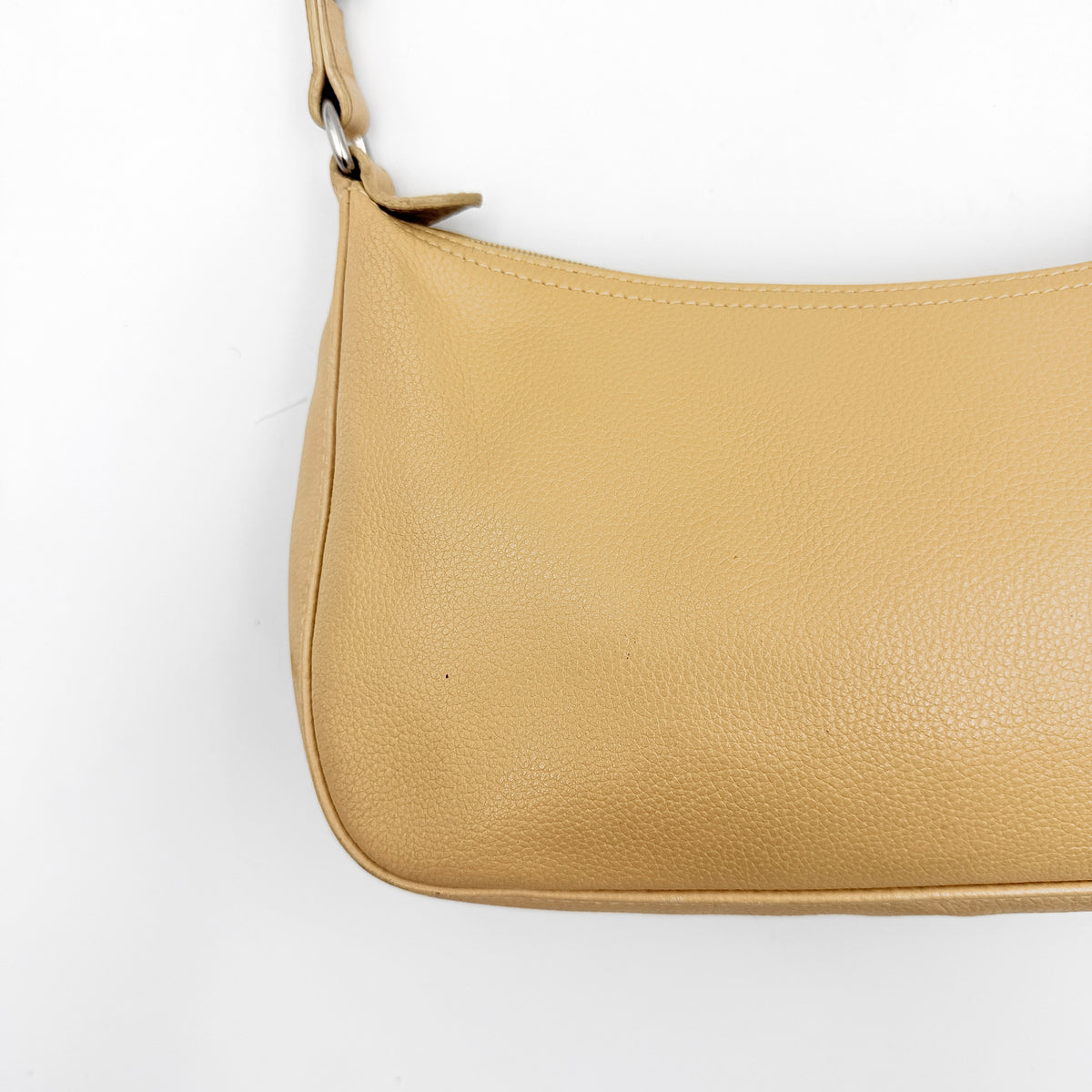 Longchamp 2Way Leather Shoulder Bag Beige