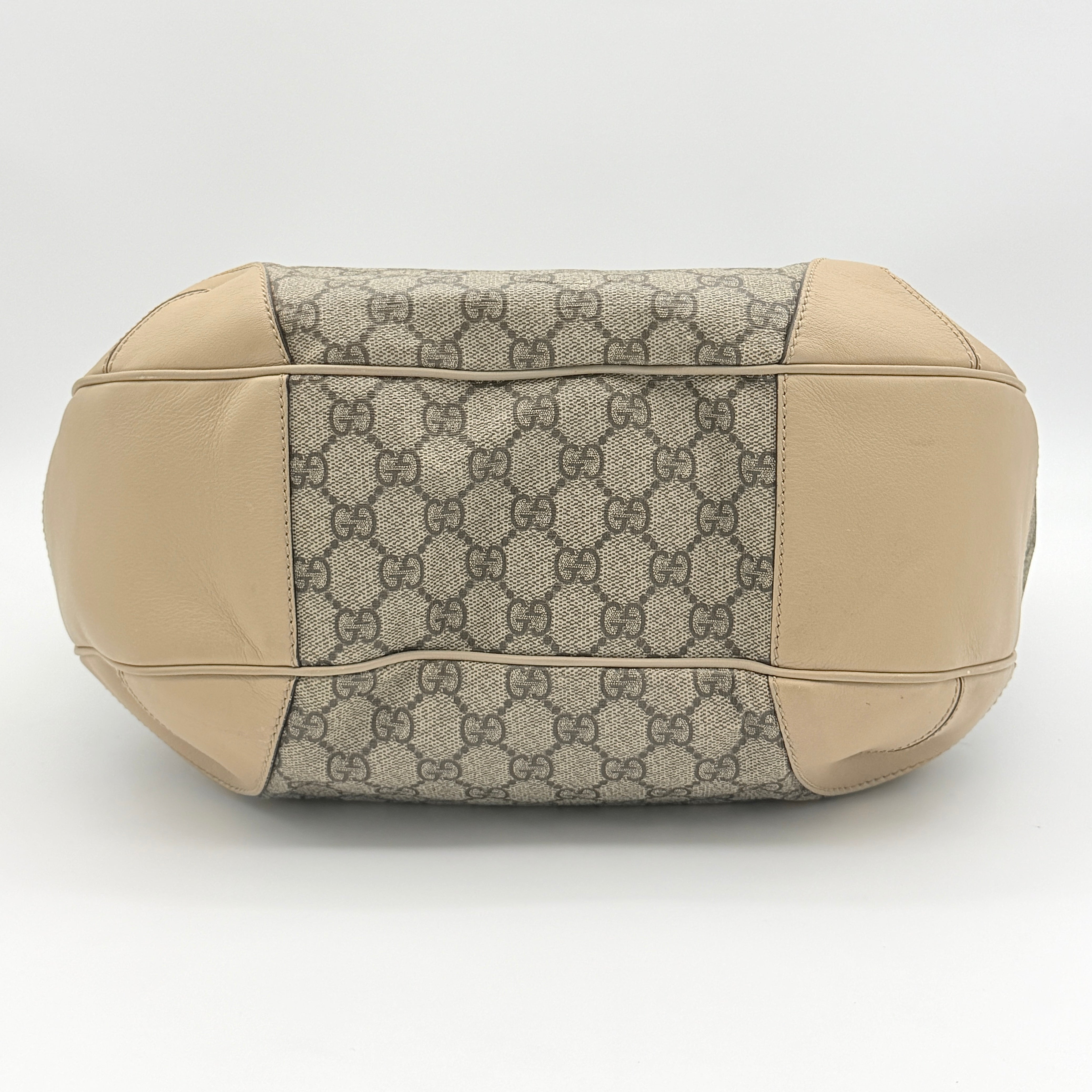 Gucci GG Monogram Nice Hobo Shoulder Bag Beige