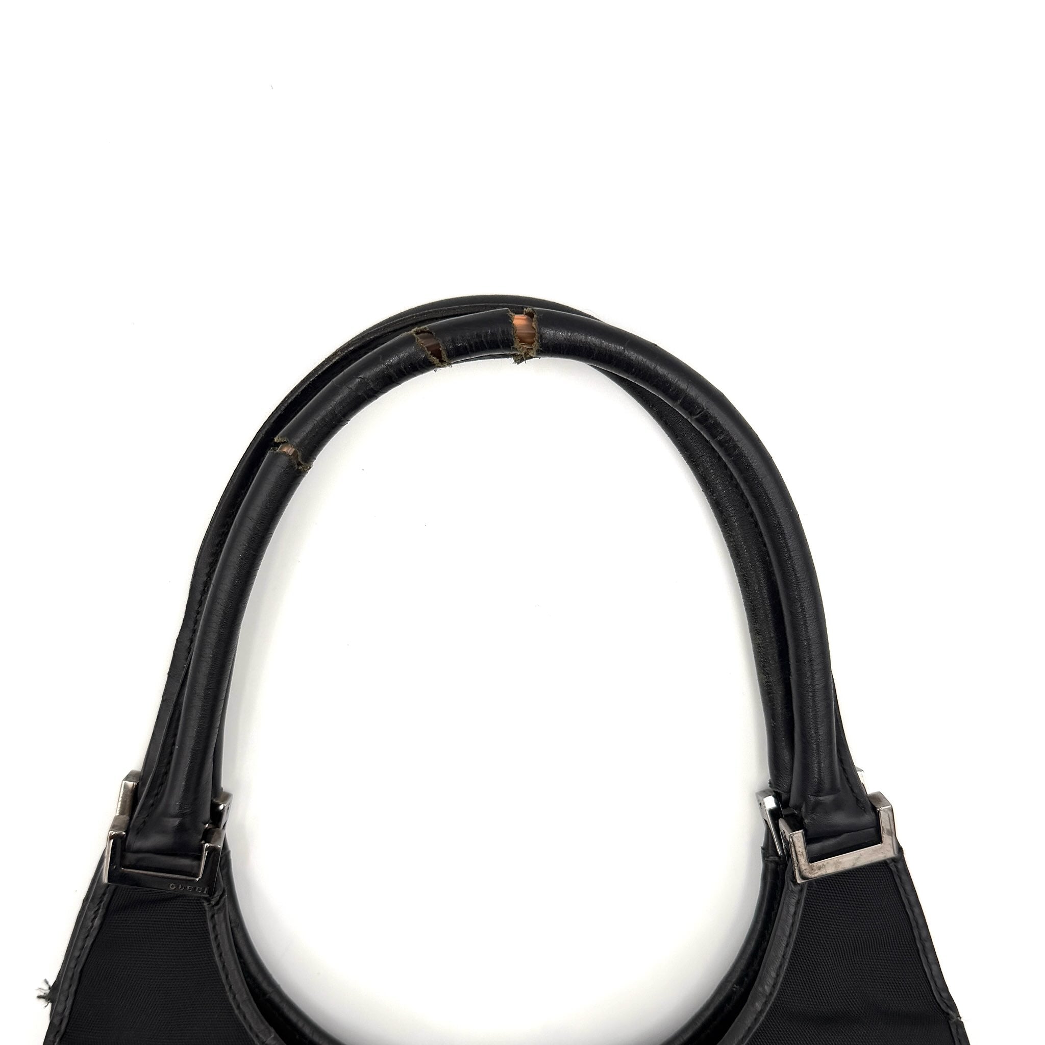 Gucci Jackie Bardot Hobo Shoulder Bag Black