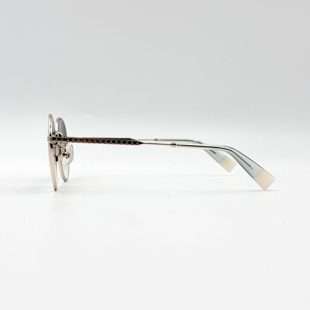 Furla SFU425J Round Sunglasses Silver