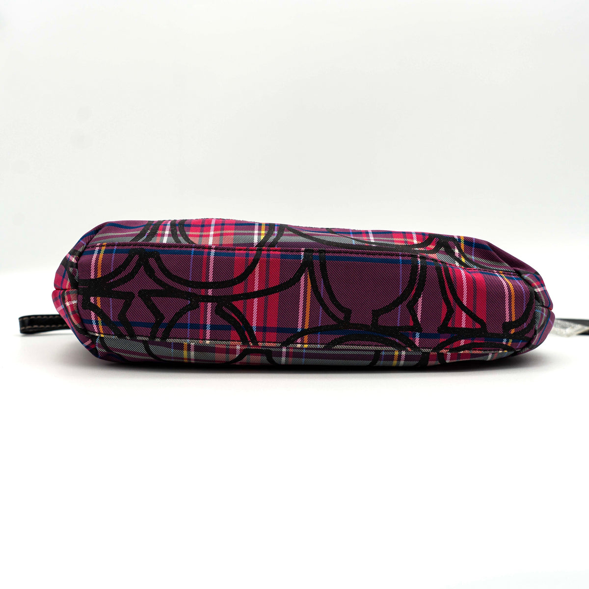 Coach 2Way Signature Poppy Tartan Shoulder Bag Multi