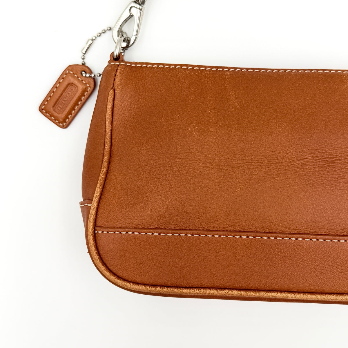 Coach Y2K Demi Leather Shoulder Bag Brown