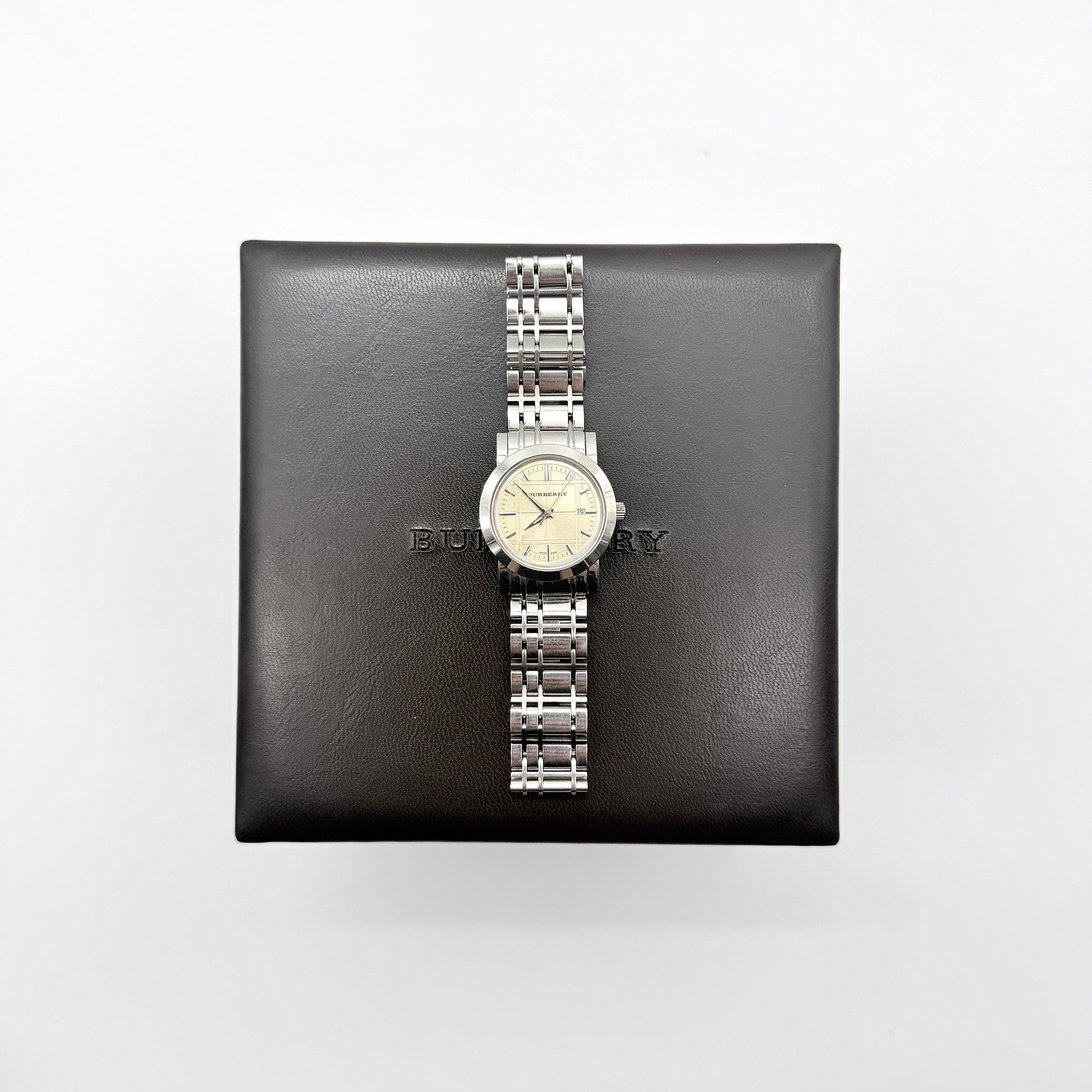 Burberry Heritage BU1353 Champagne Dial Stainless Steel Watch