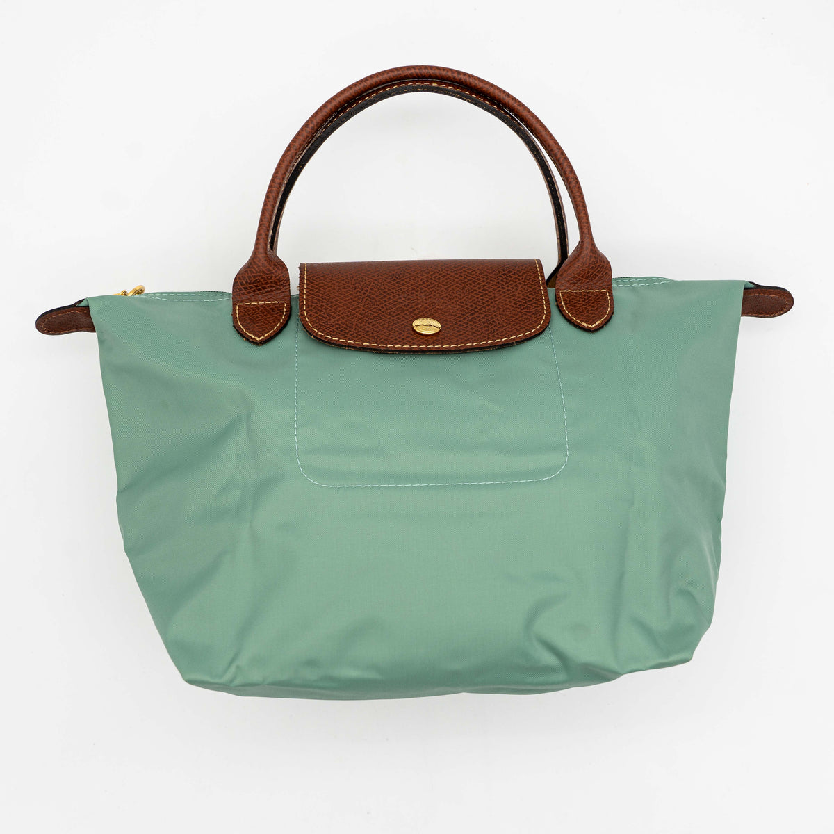 Longchamp Le Pliage Original Handbag Light Green/Brown