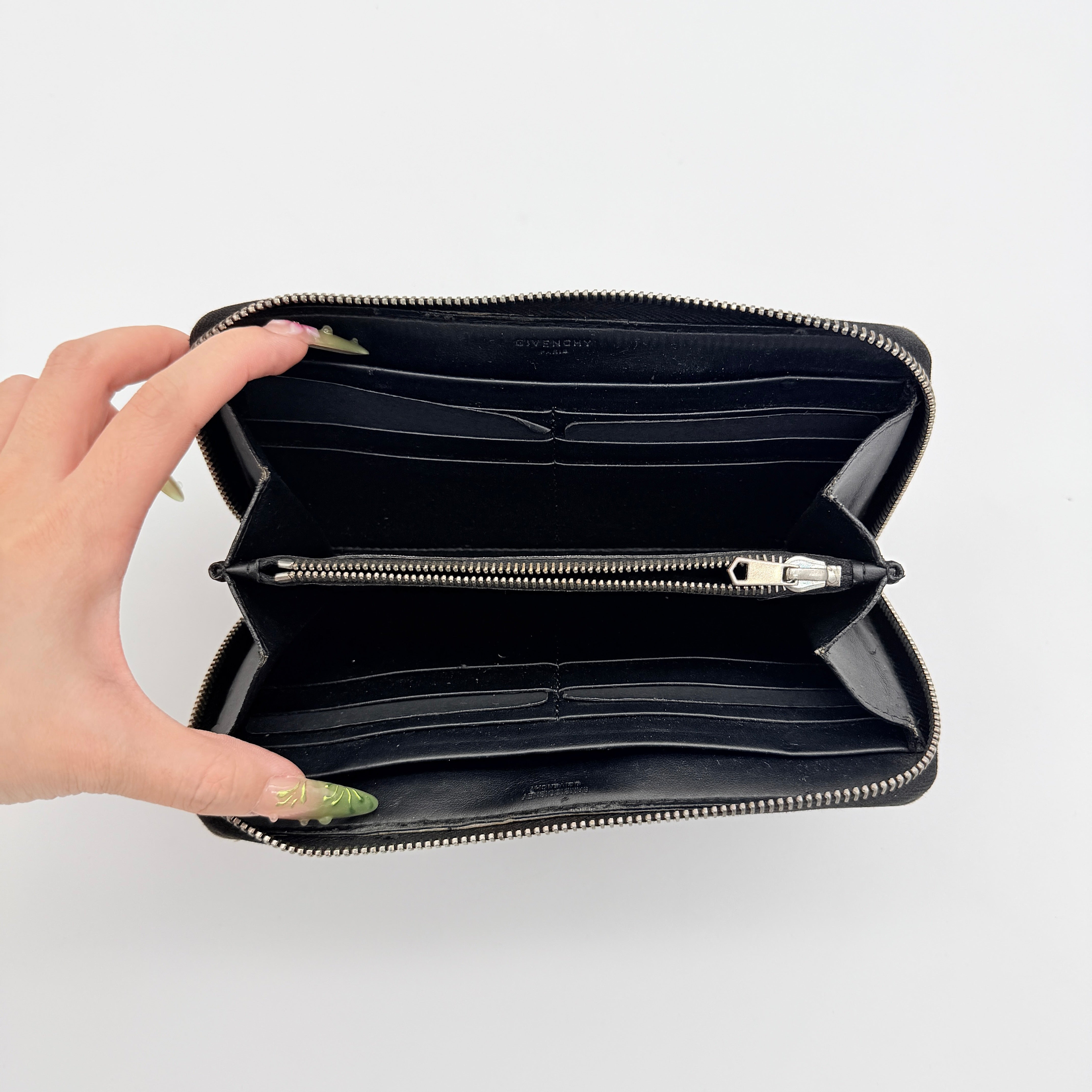 Givenchy Bambi Zip-Around Long Wallet Black