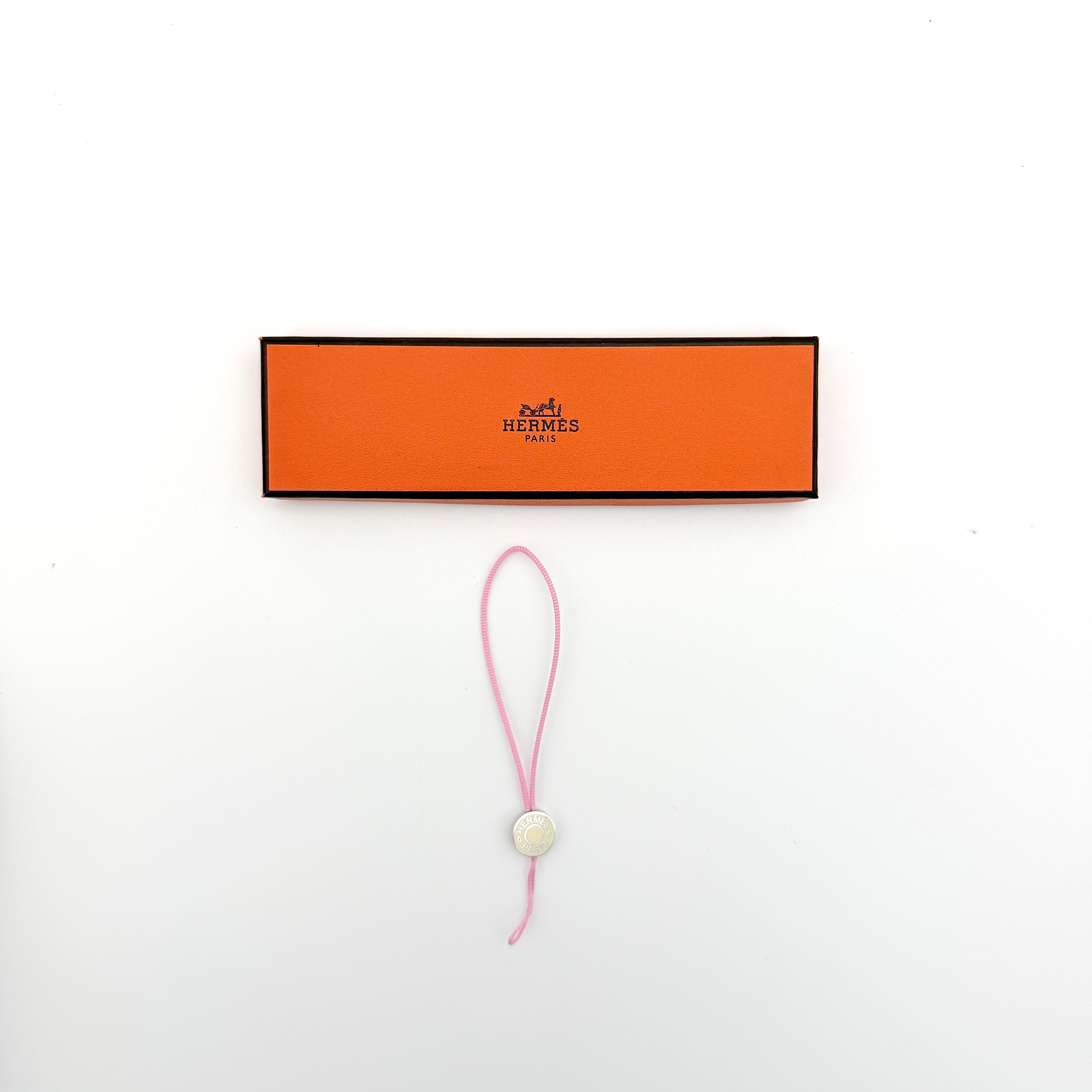 Hermès Clou de Selle Phone Charm Pink