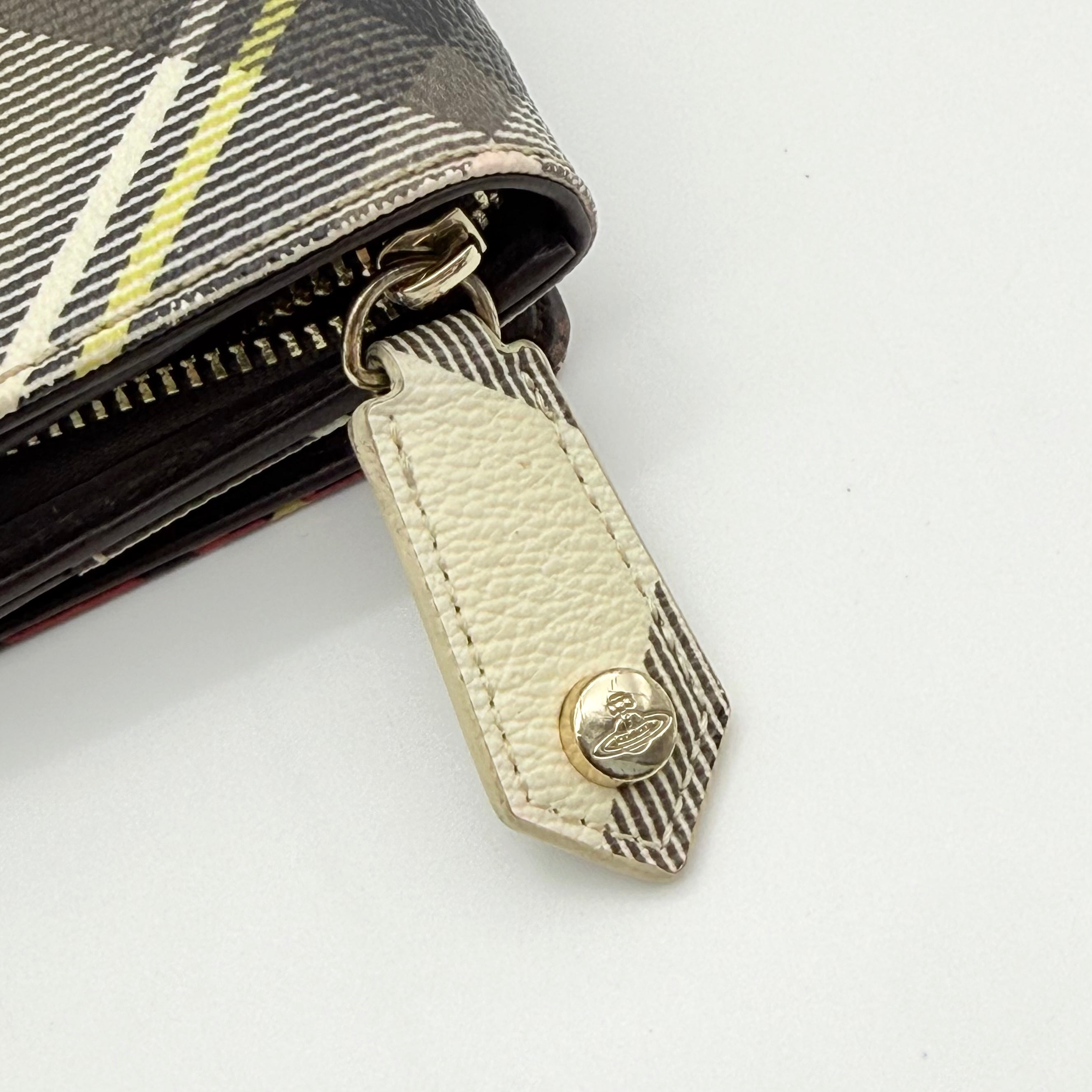 Vivienne Westwood Signature Orb Tartan Wallet Multicolor