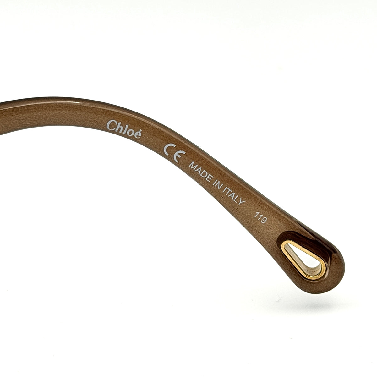 Chloe CE746S Heart Square Sunglasses Brown/Gold