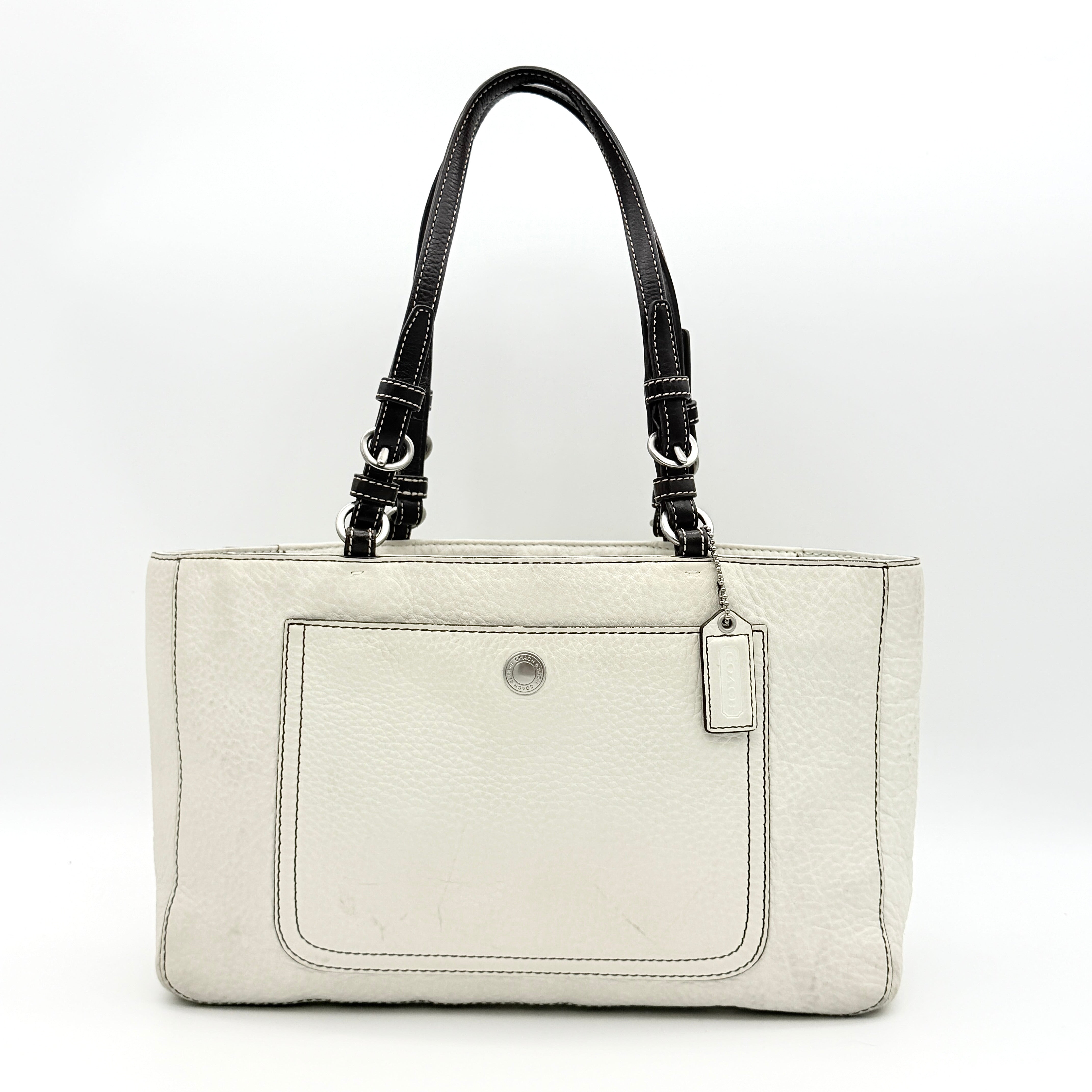 Coach Chelsea Shoulder Bag Ivory/Black