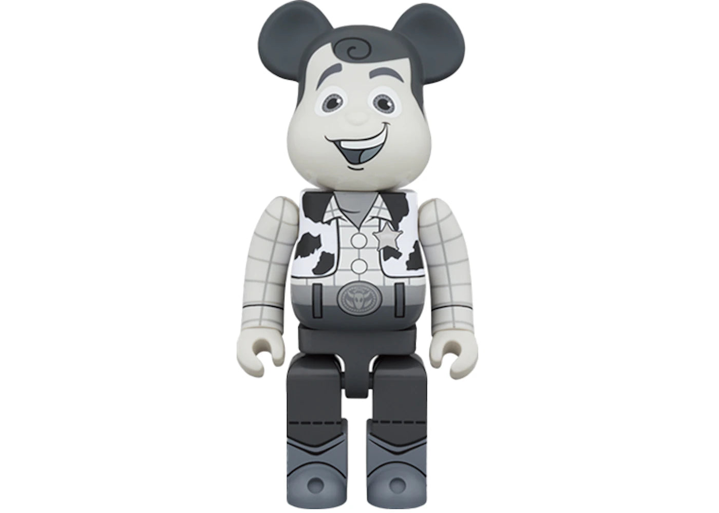 BE@RBRICK x Disney Woody B&W 1000% Figure