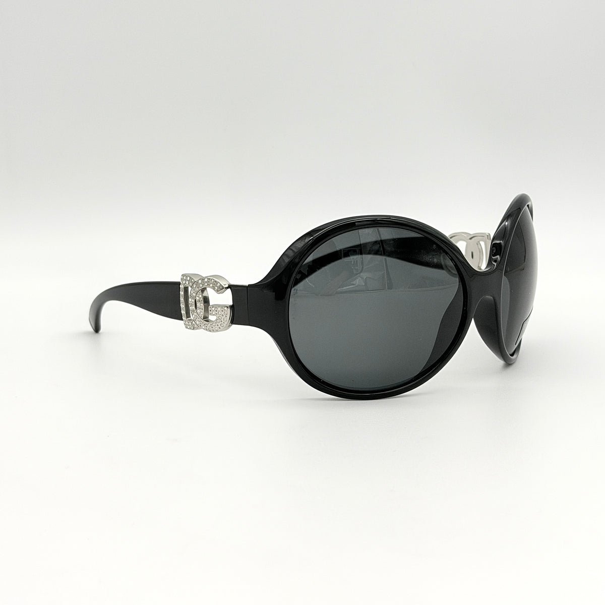 Dolce & Gabbana DG6030B DG Rhinestone Sunglasses Black
