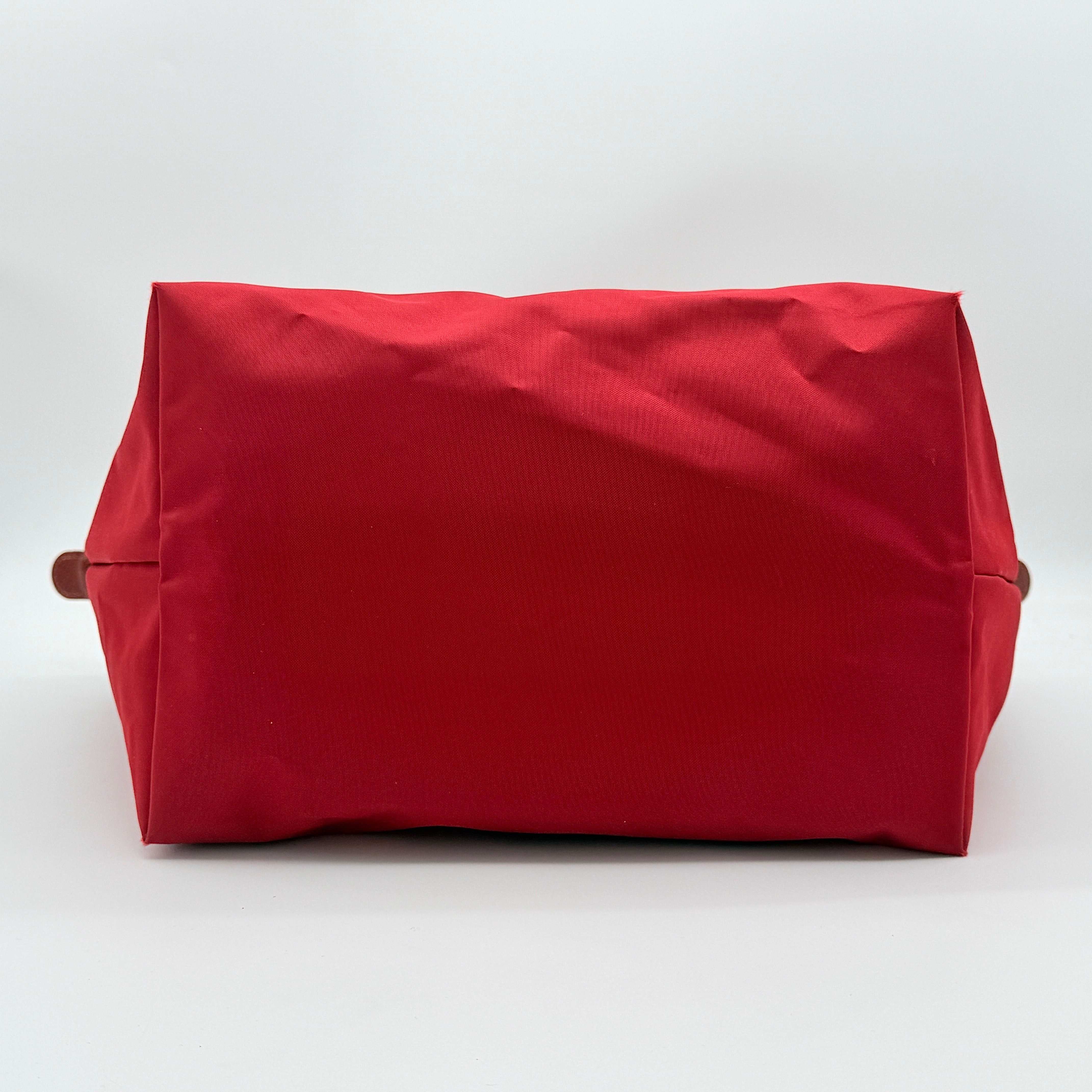 Longchamp Le Pliage Nylon Tote Bag Red/Brown