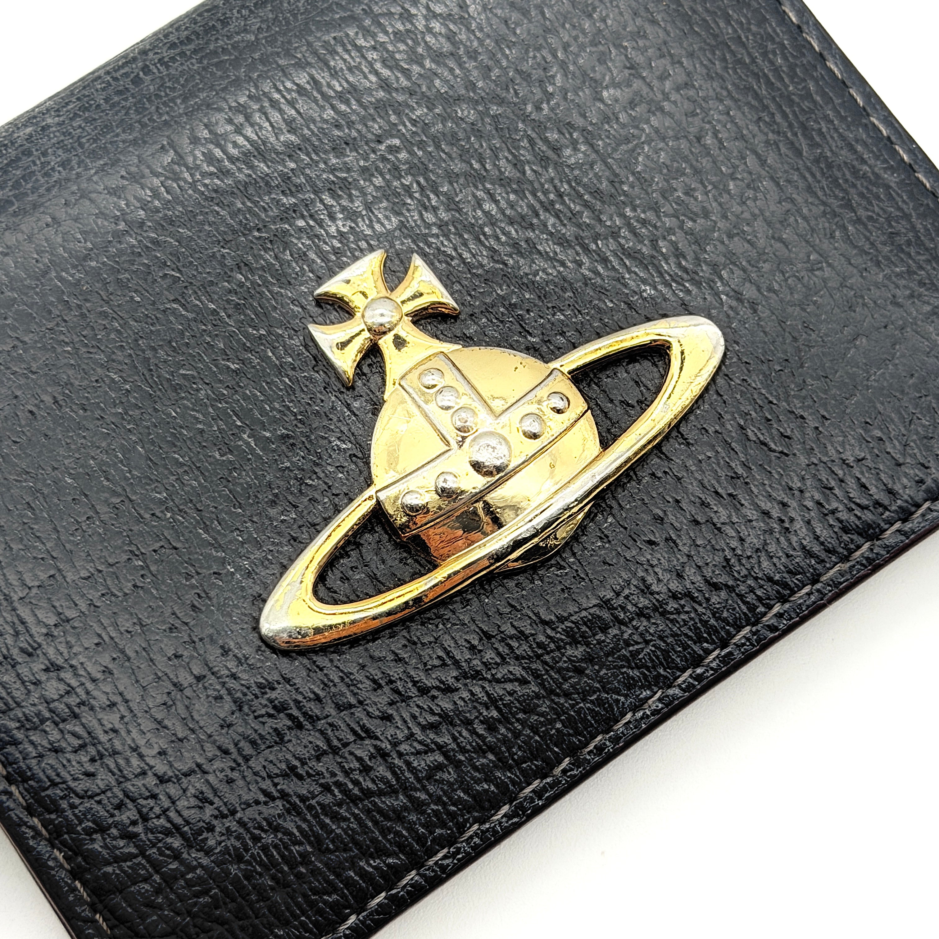 Vivienne Westwood Orb Flap Cardholder Black/Gold