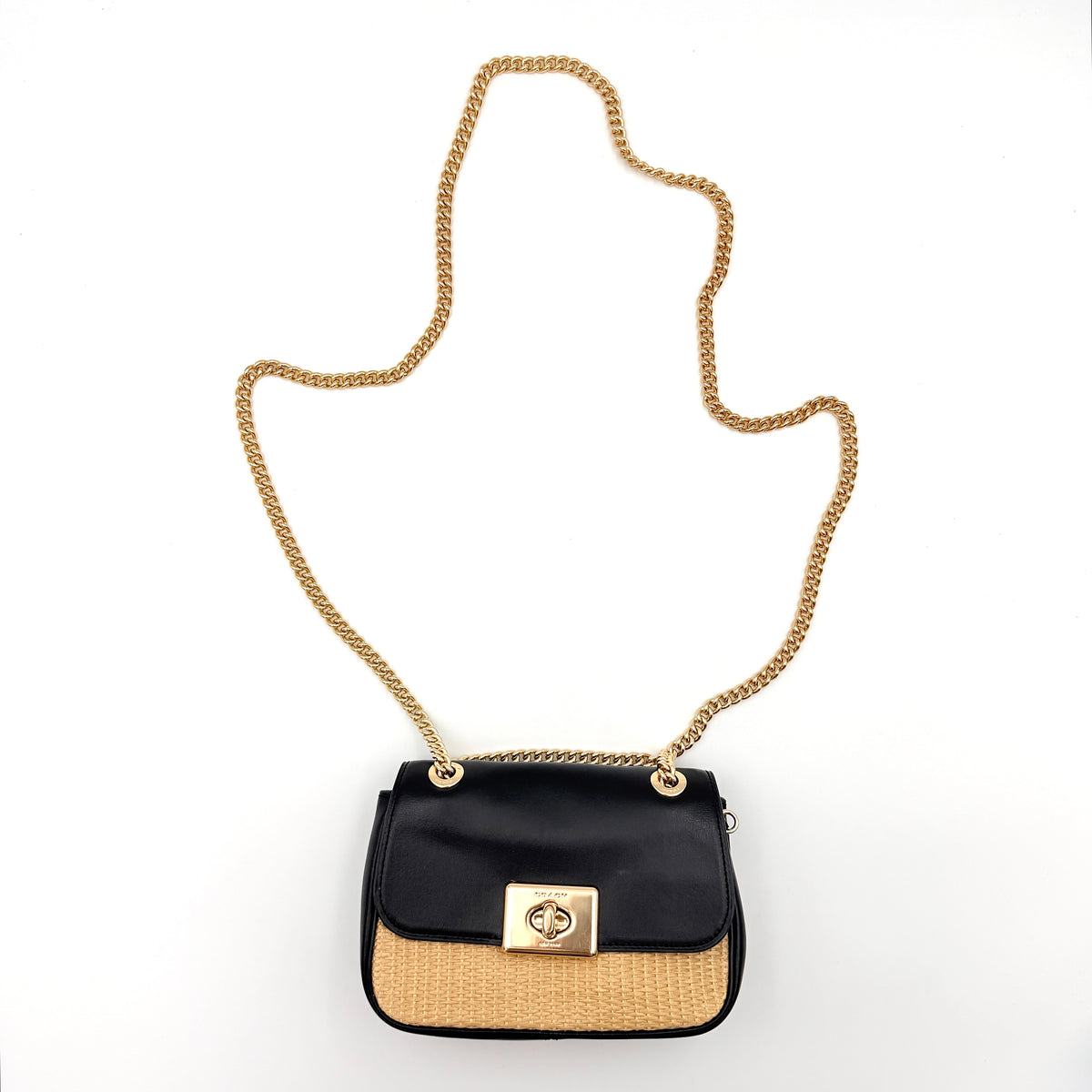 Coach 2Way Mini Cassidy Shoulder Bag Black/Gold