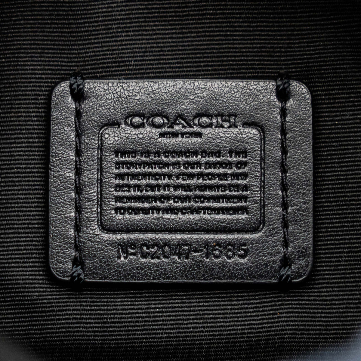 Coach Court Belt Bag Navy Blue