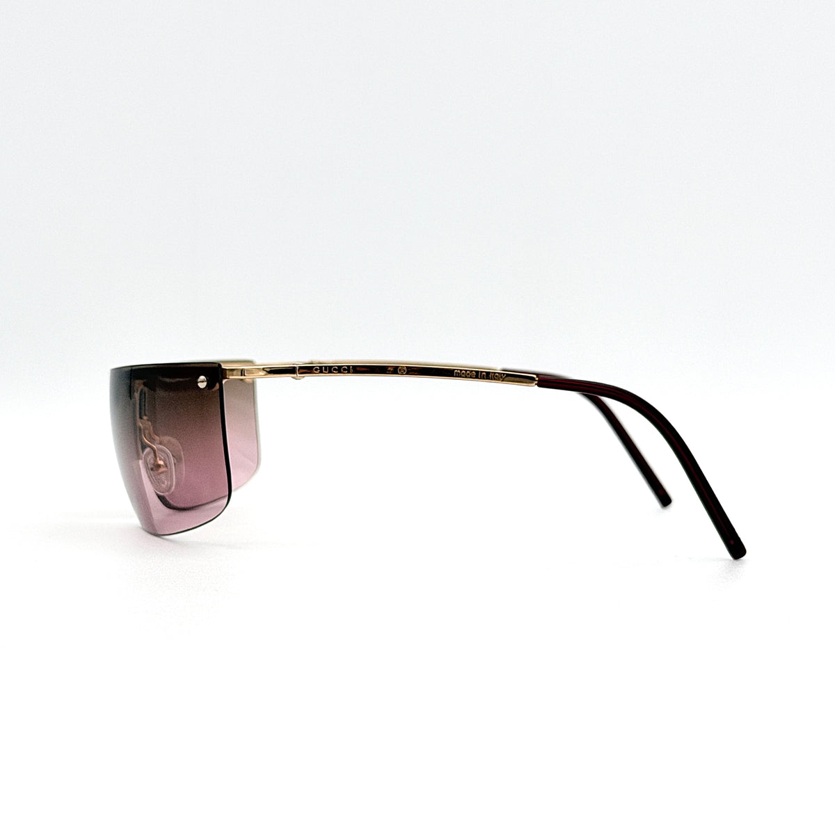 Gucci GG2653/S Gradient Rimless Sunglasses Gold