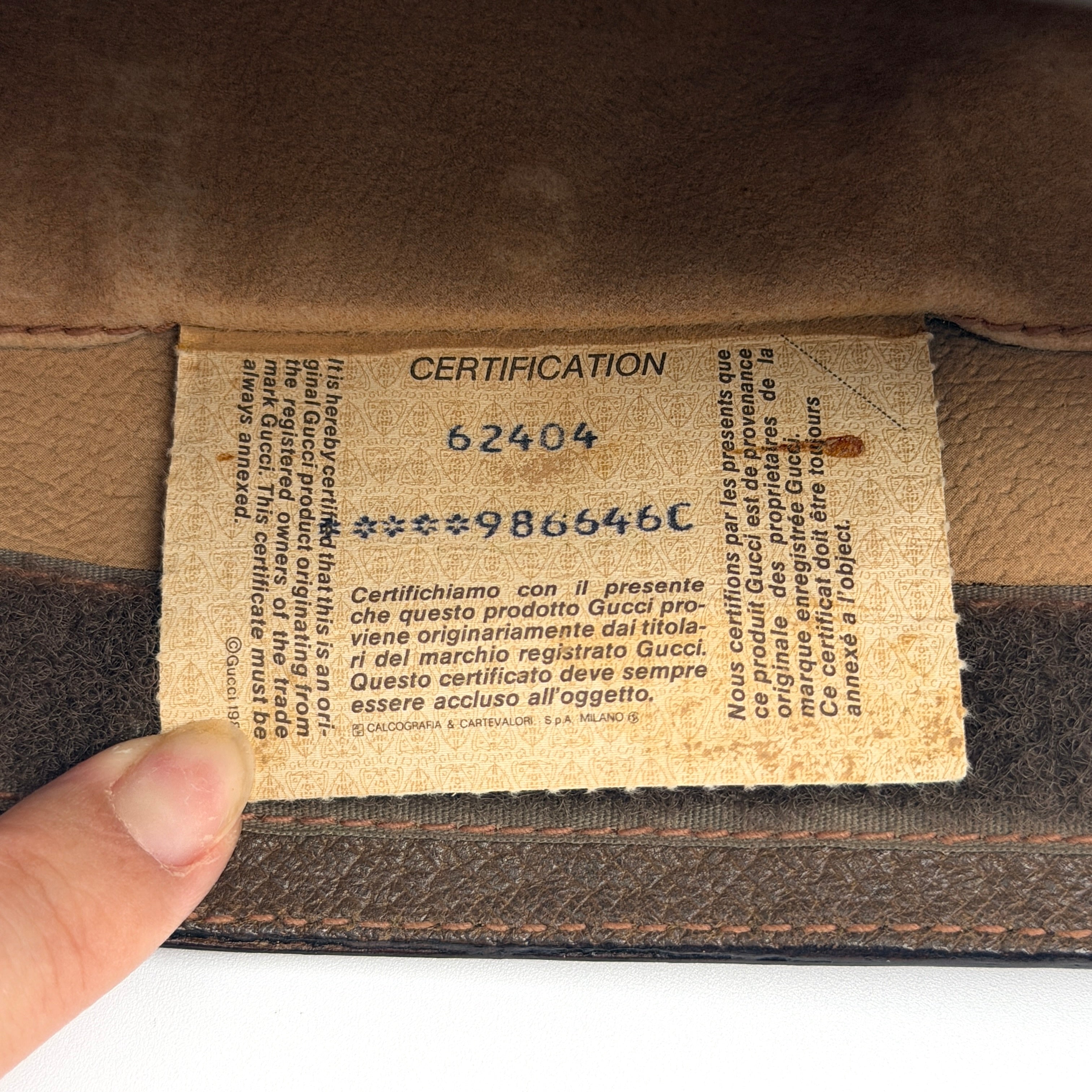 Gucci GG Supreme Web Sherry Line Clutch Bag Beige/Brown