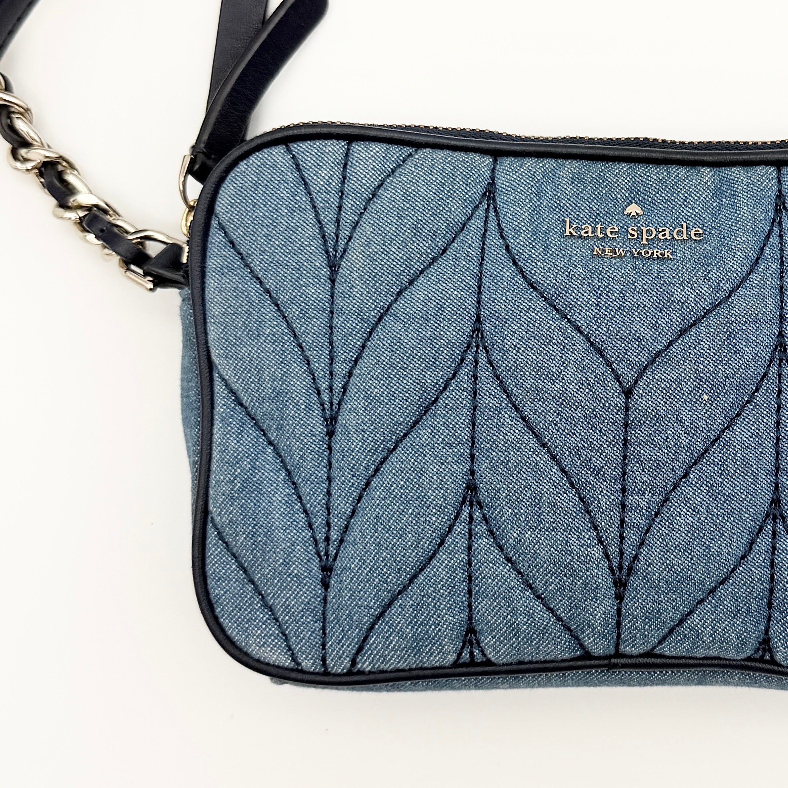 Kate Spade New York Briar Lane Quilted Denim Kendall Crossbody Bag
