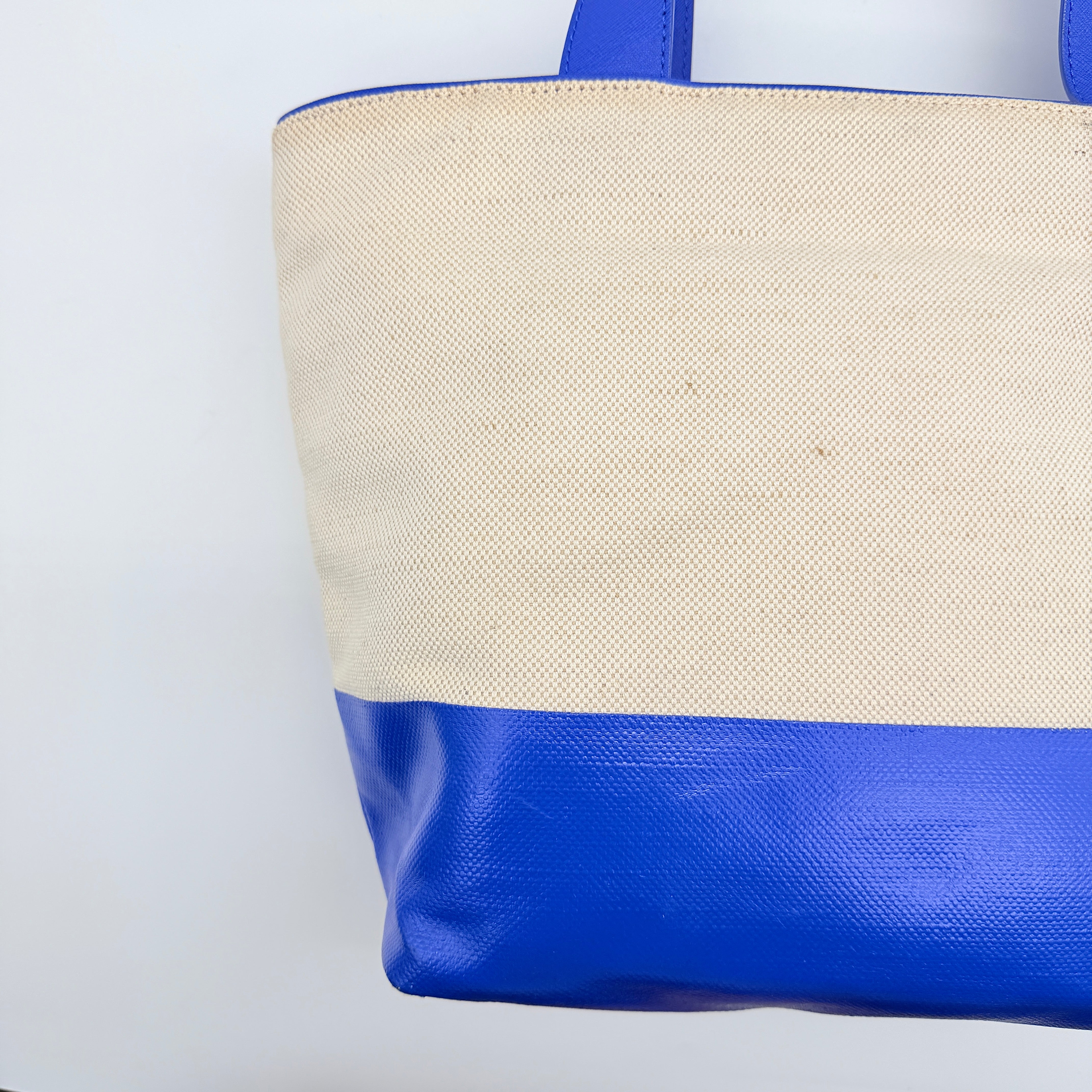 Kate Spade New York Heritage Spade Logo Tote Blue/Cream