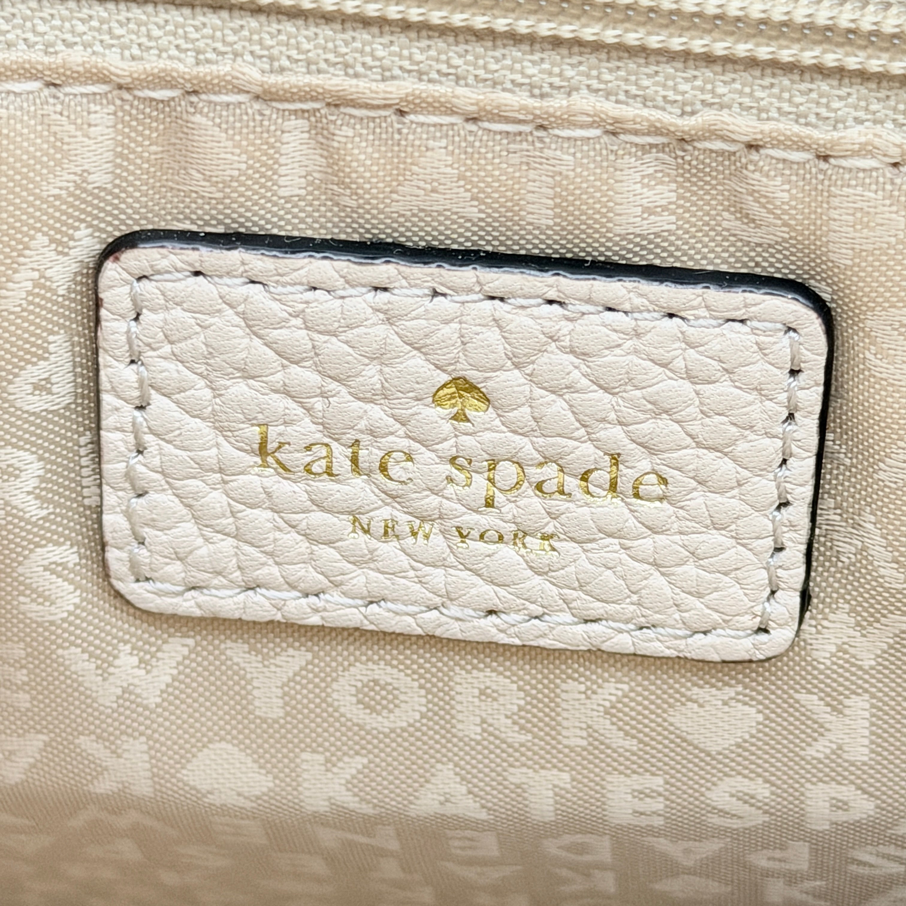Kate Spade Mulberry Street Lise Satchel Handbag Cream