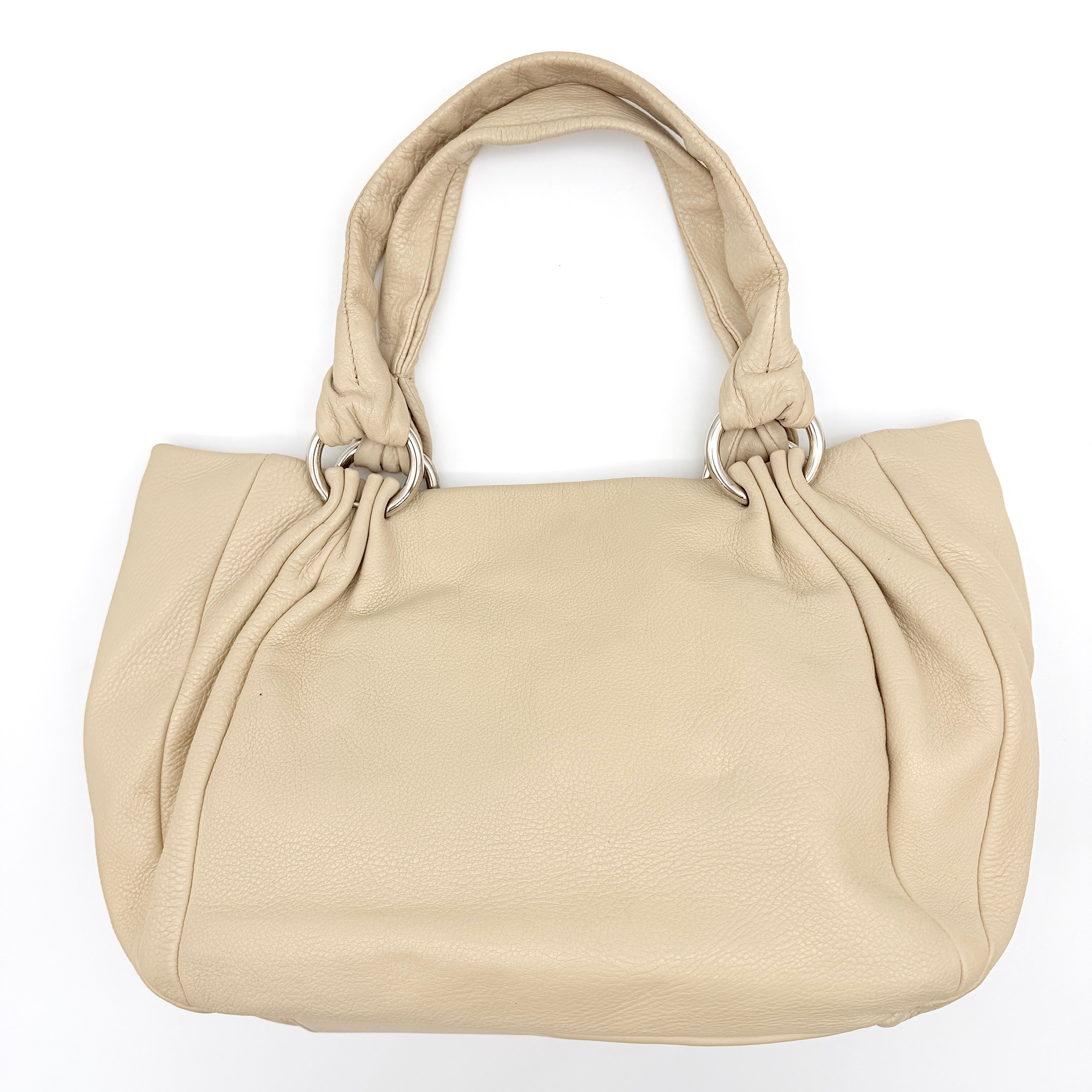 Furla Leather Shoulder Bag Beige