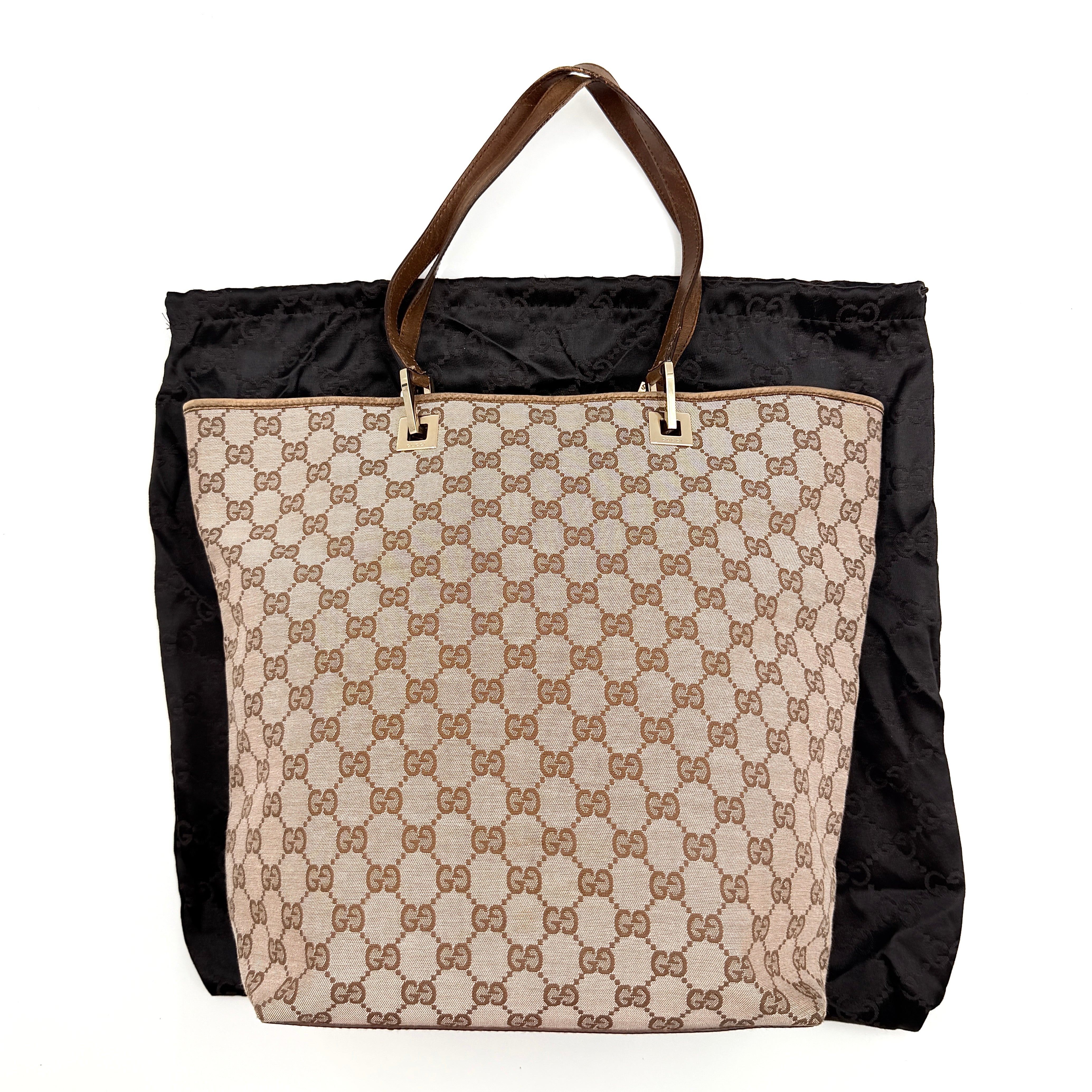 Gucci GG Monogram Tote Bag Beige