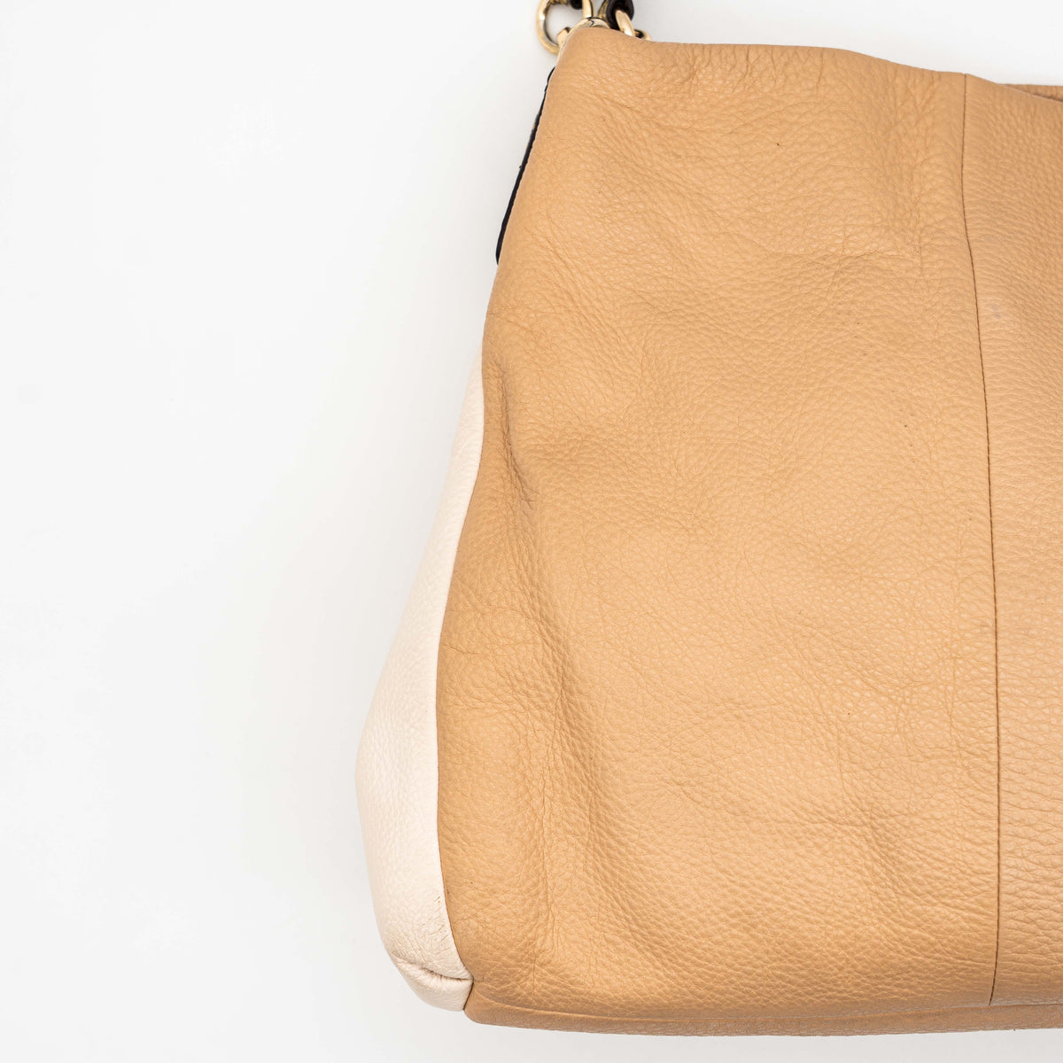 Coach Phoebe Snakeskin Hobo Shoulder Bag Beige/Ivory