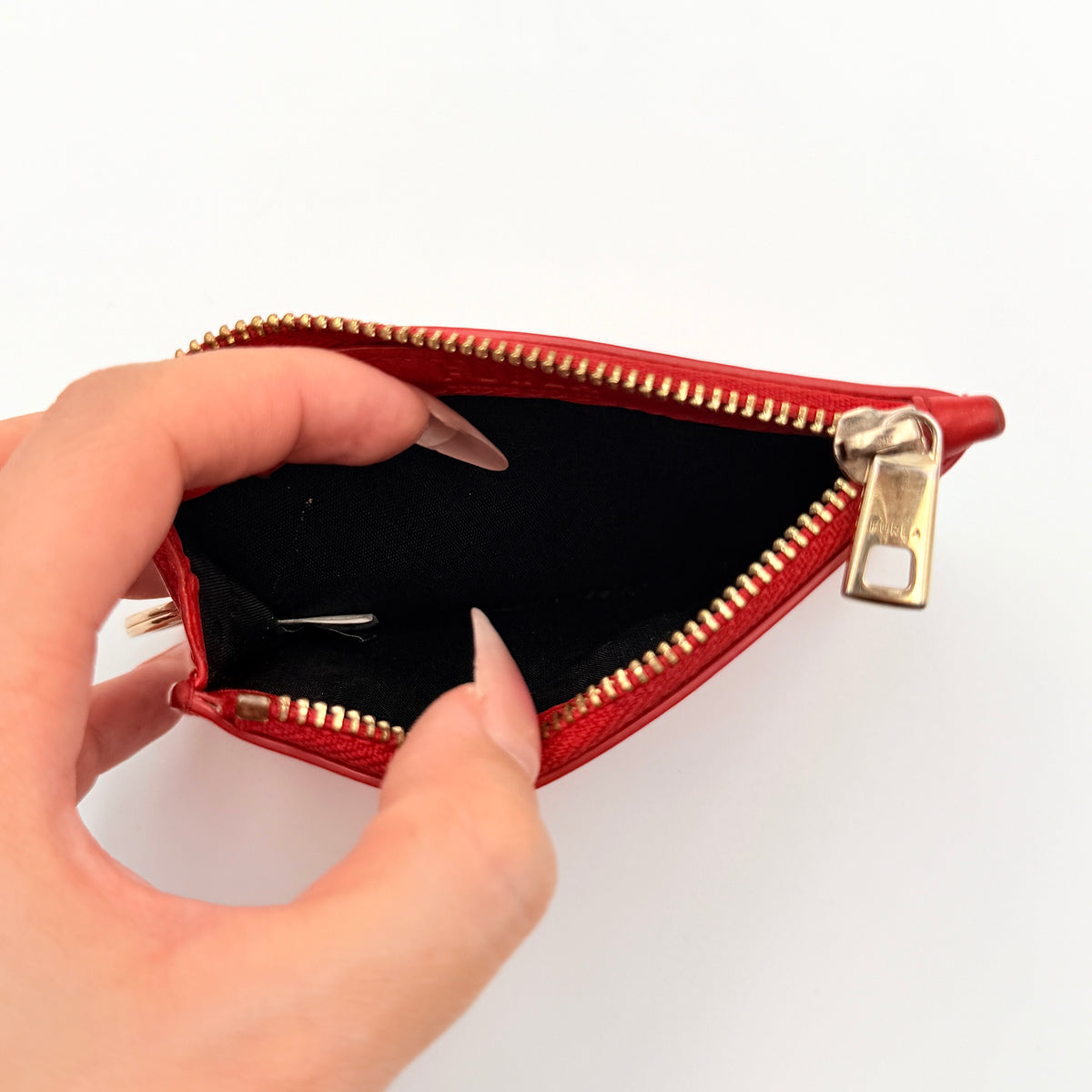 Furla My Joy Keyring Card Case Red