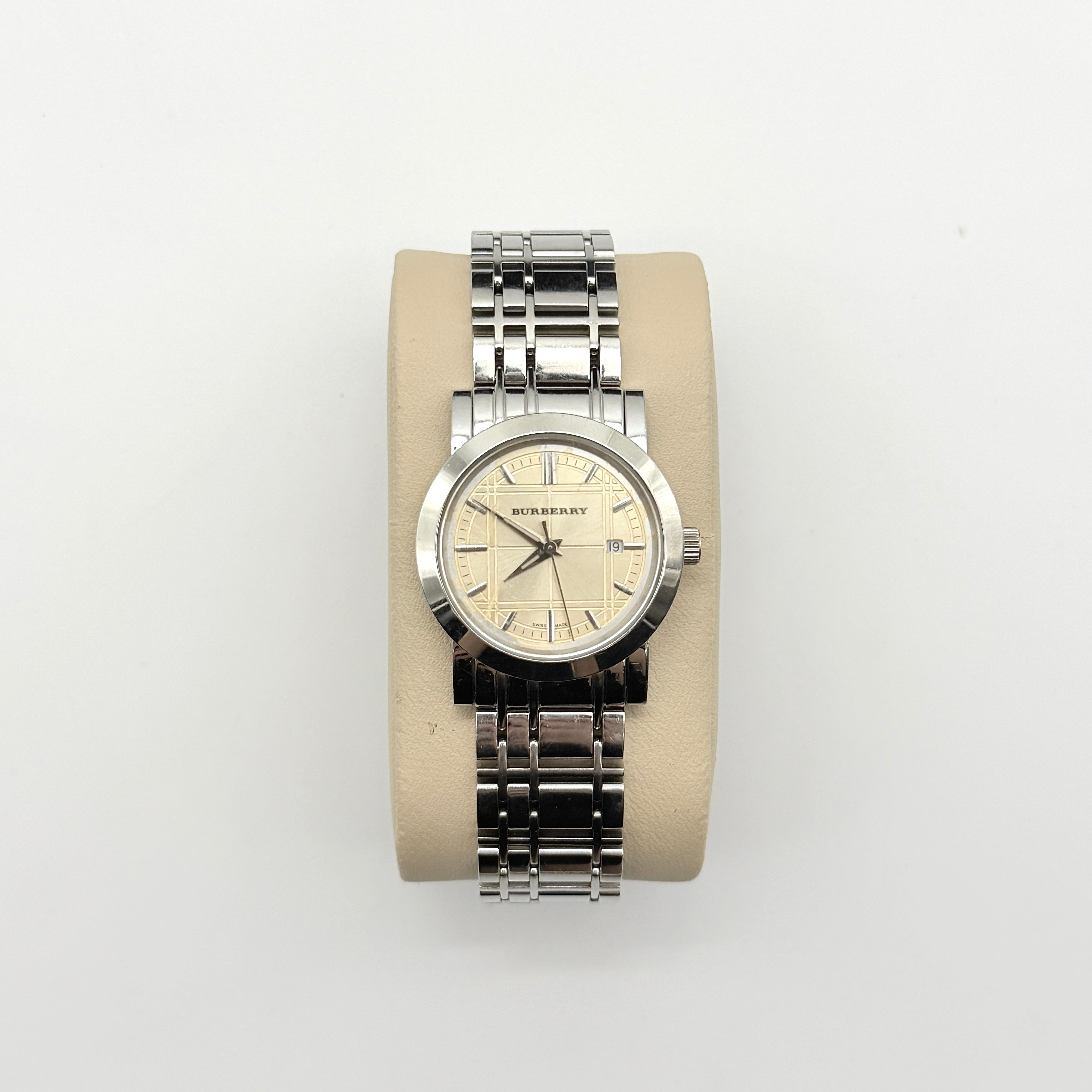 Burberry Heritage BU1353 Champagne Dial Stainless Steel Watch