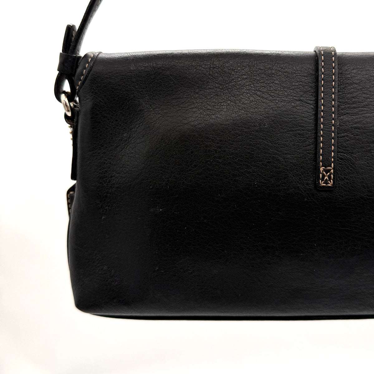 Coach Y2K Demi Clip Baguette Shoulder Bag Black