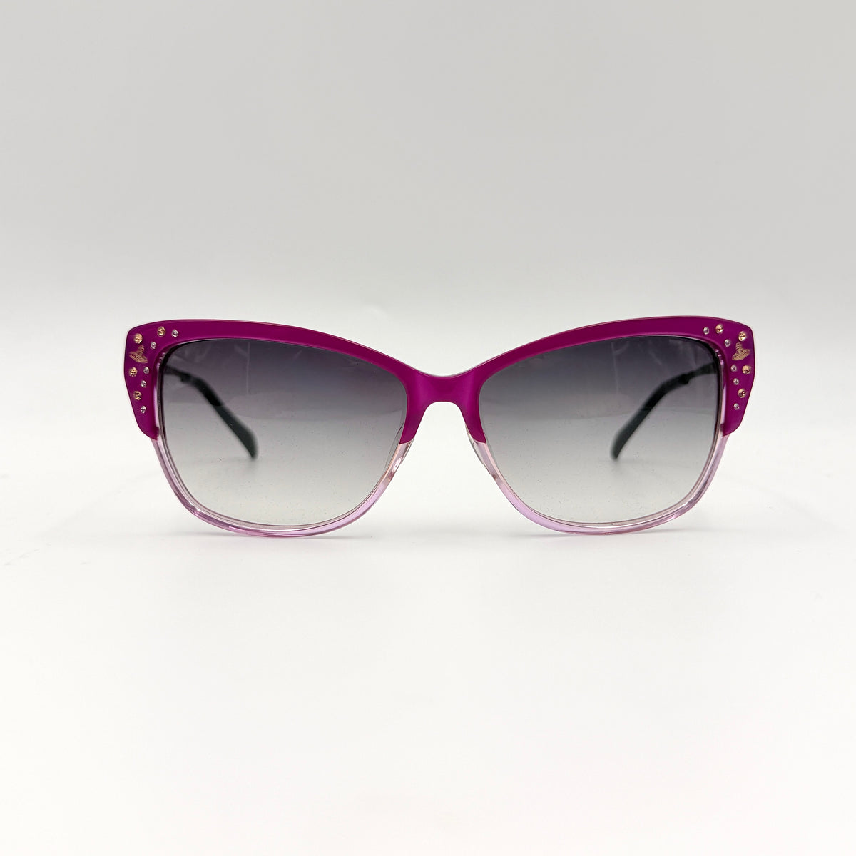 Vivienne Westwood Orb VW7750-PP Cateye Sunglasses Purple/Brown