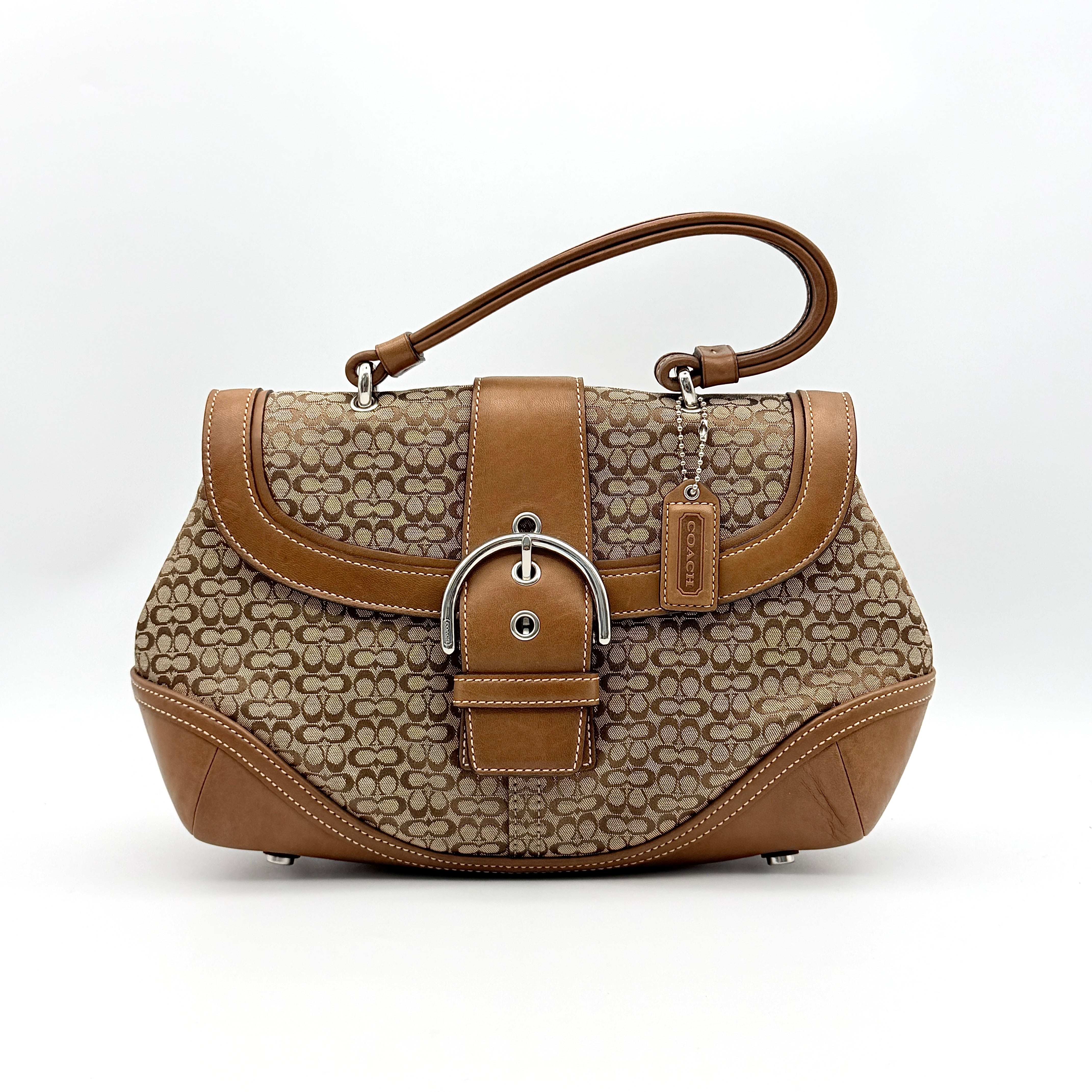Coach Y2K Signature Soho Shoulder Bag Beige/Tan