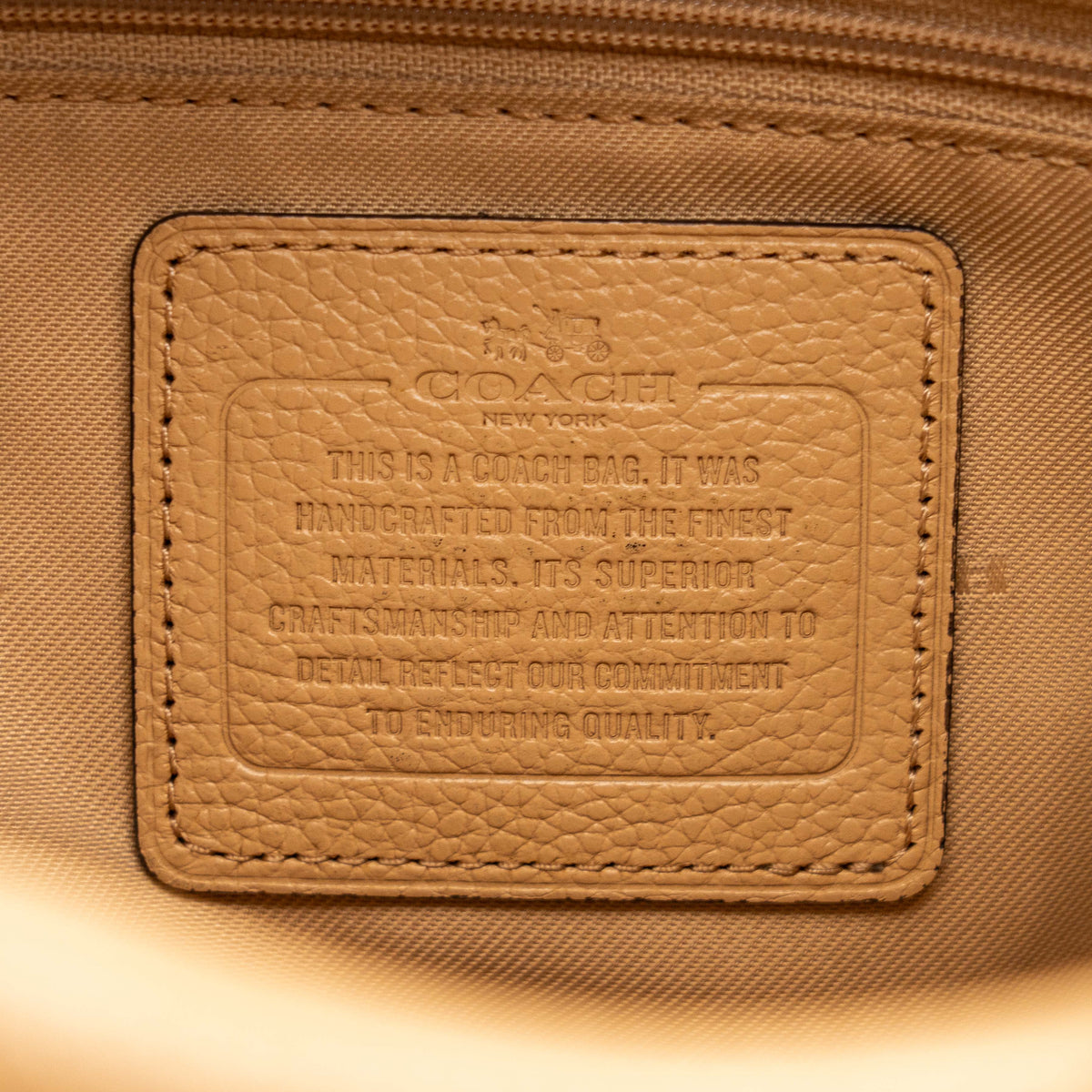 Coach Edie 31 Hobo Shoulder Bag Beige