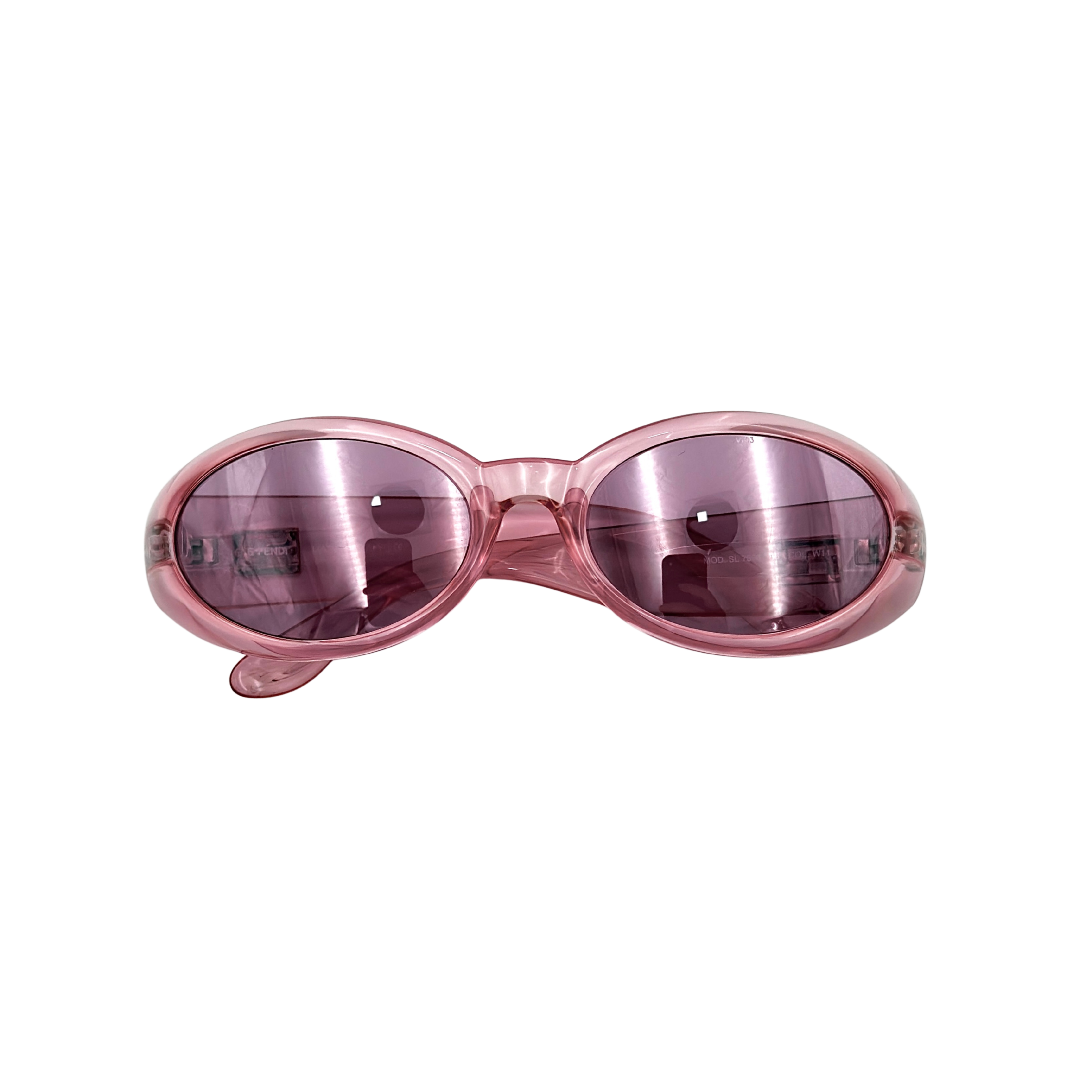 Fendi SL7566 Oval Sunglasses Pink