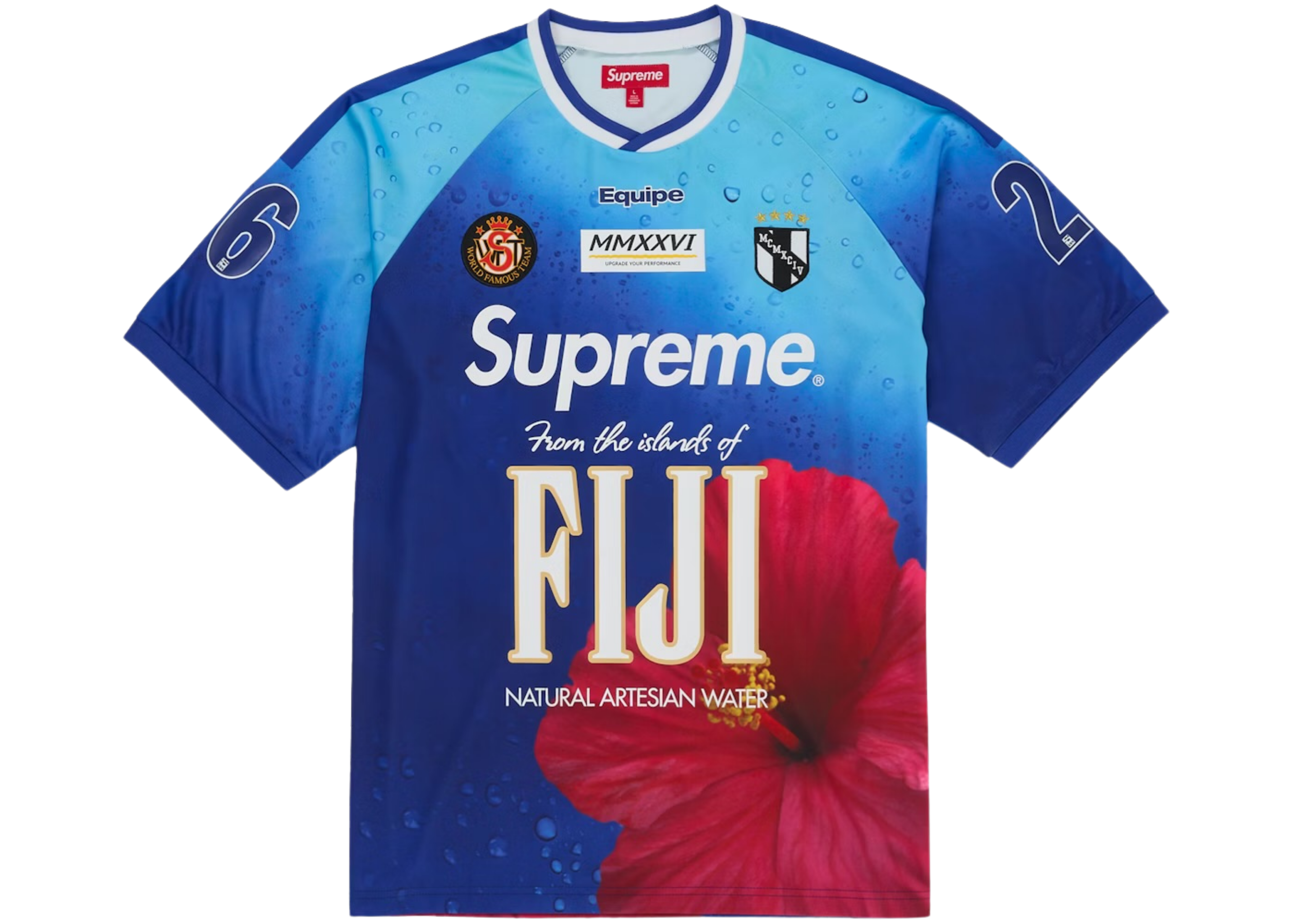 (L) Supreme Fiji Soccer Jersey Multicolor