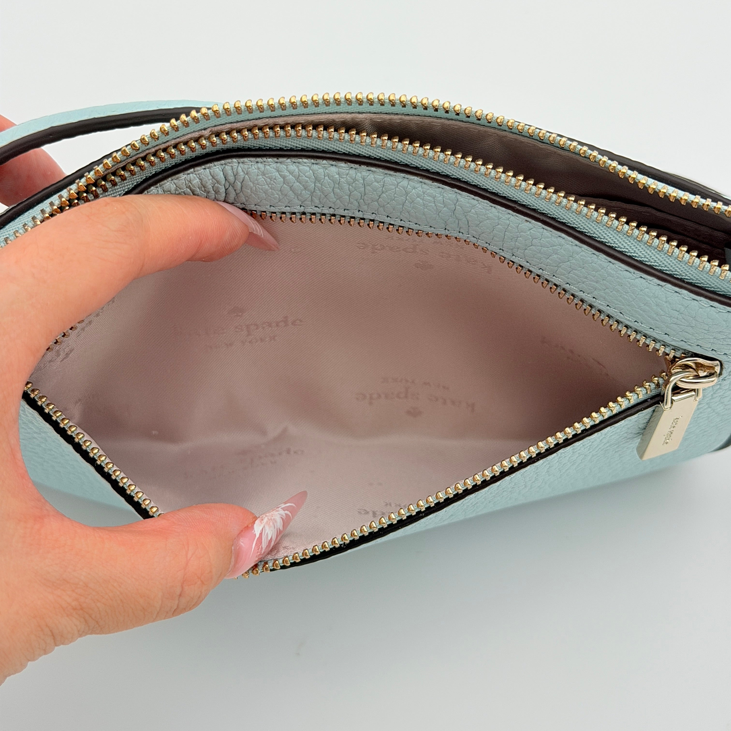 Kate Spade Leila Convertible Wristlet Bag Blue