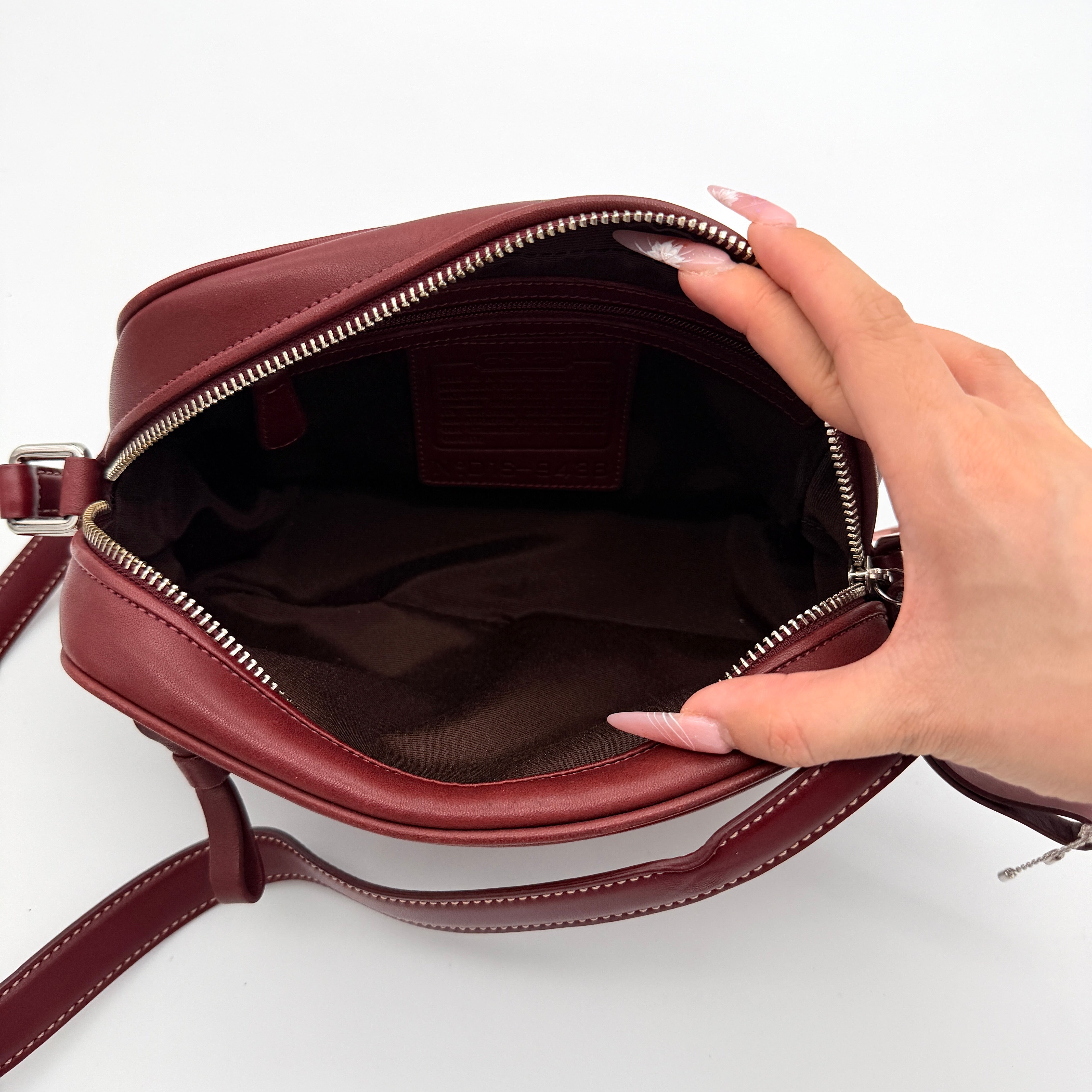 Coach Leather Shoulder Bag Brown