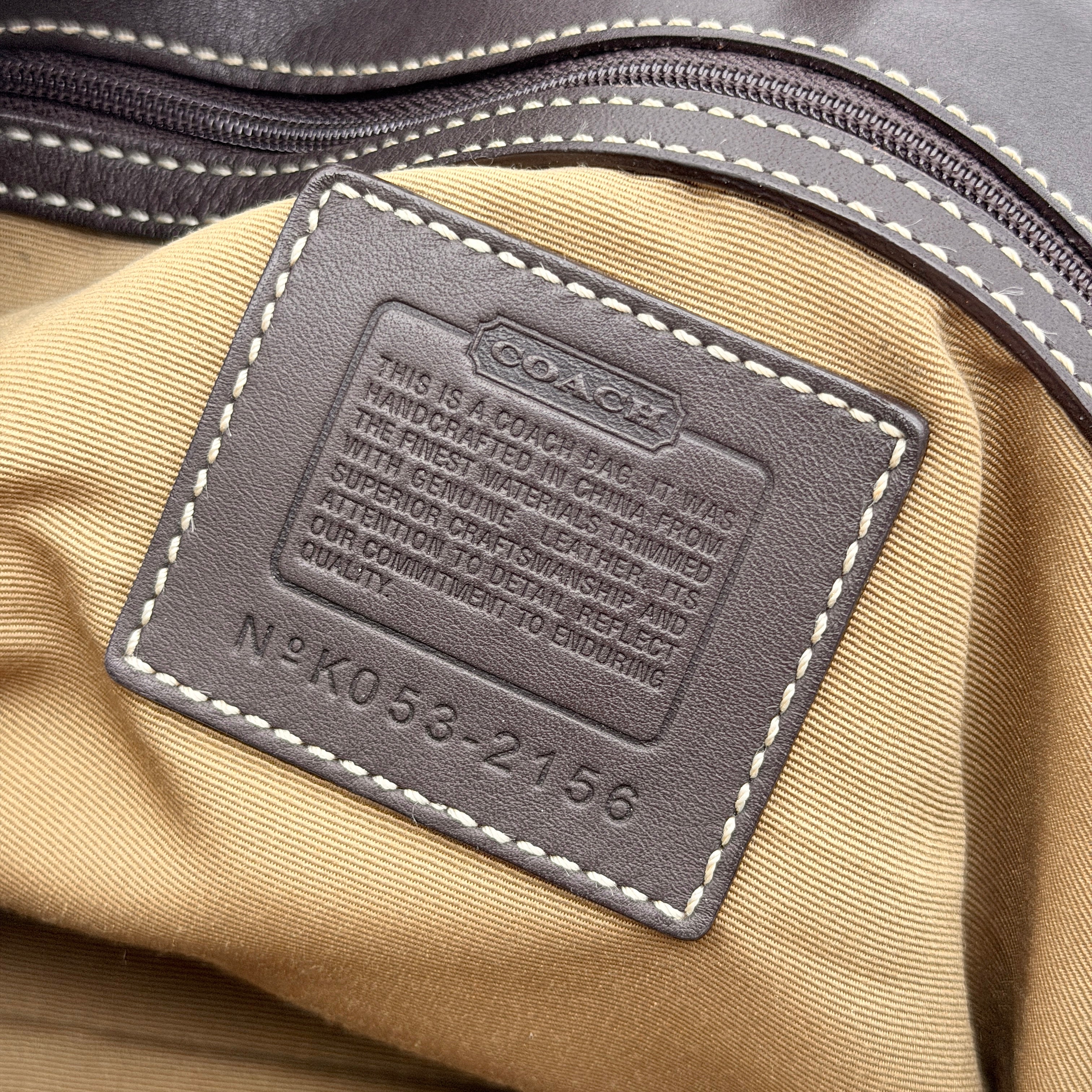 Coach Signature Park Hobo Shoulder Bag Beige/Brown