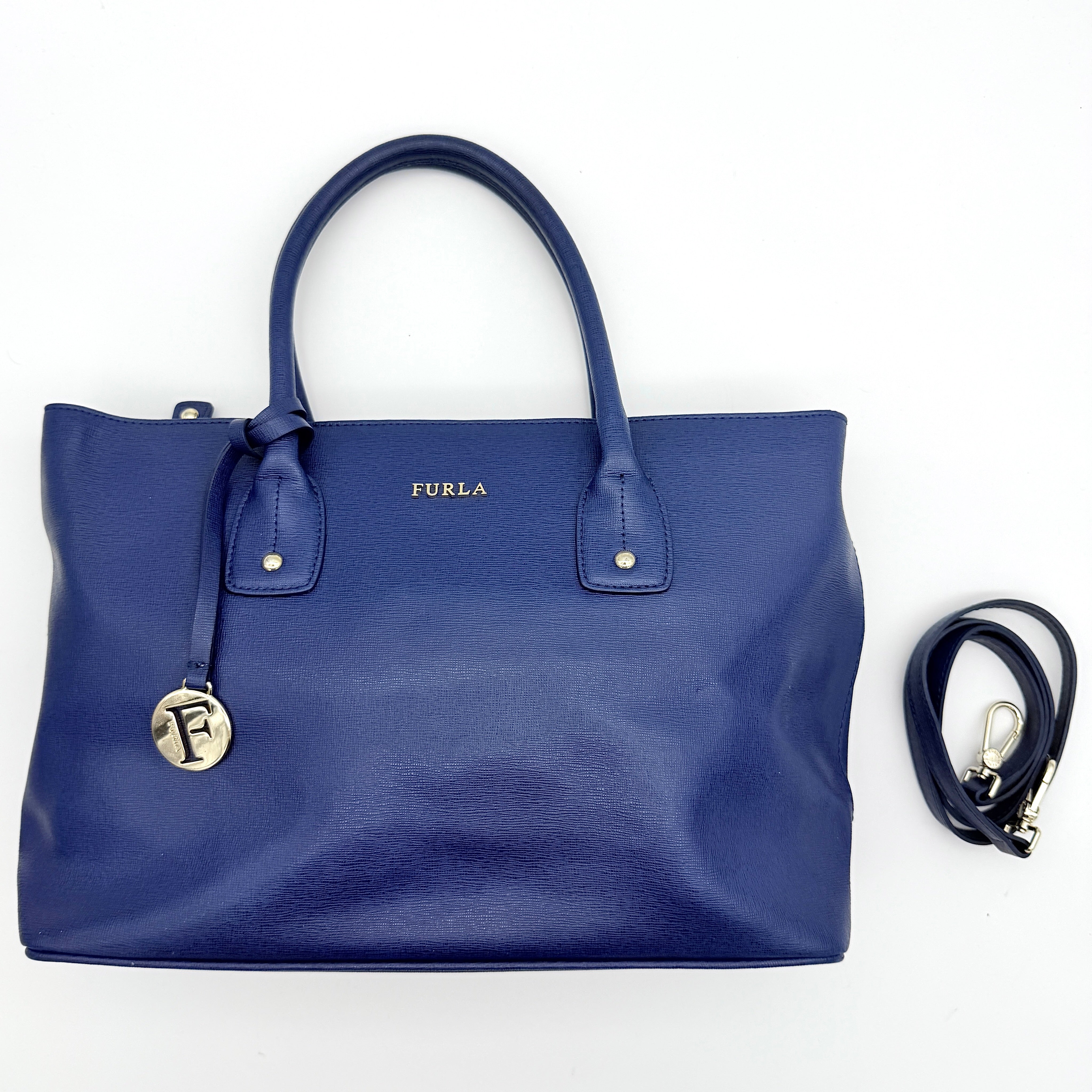 Furla 2Way Linda Tote Bag Blue