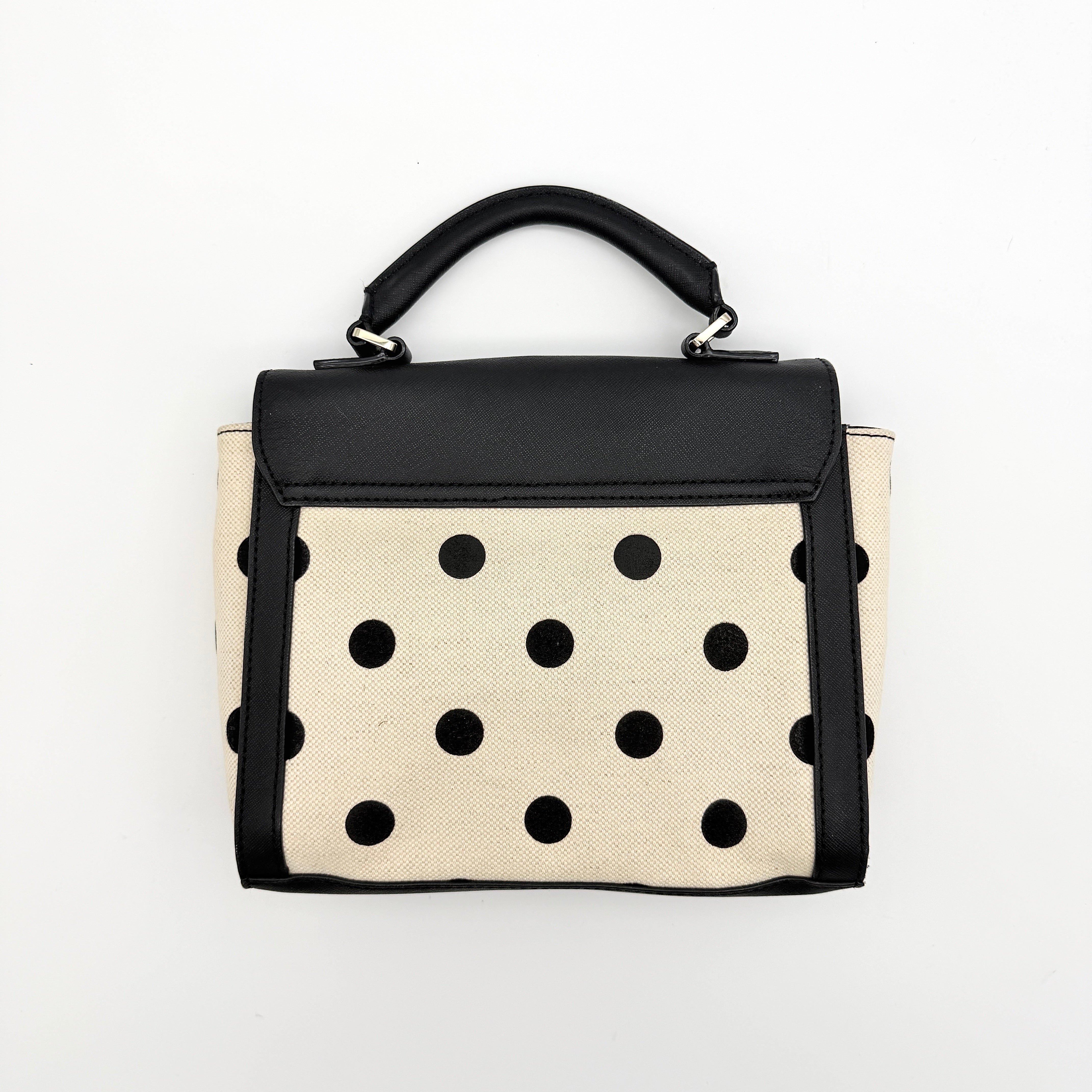 Kate Spade 2Way New York Polka Dot Handbag Black/Cream