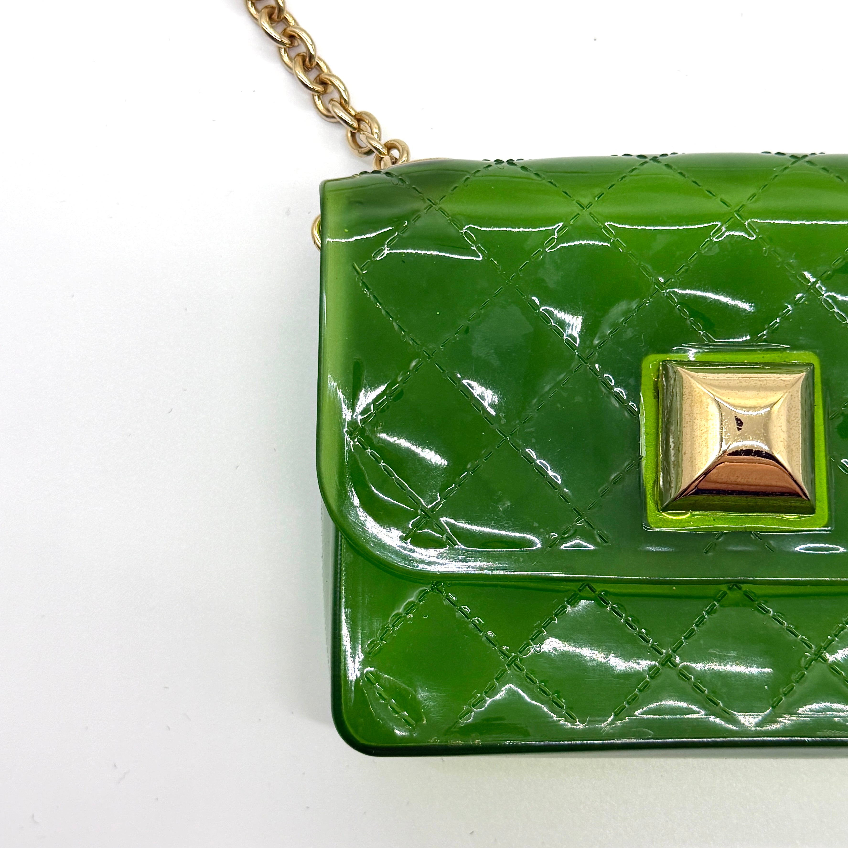 Herve Guyel Jelly Mini Crossbody Bag Green