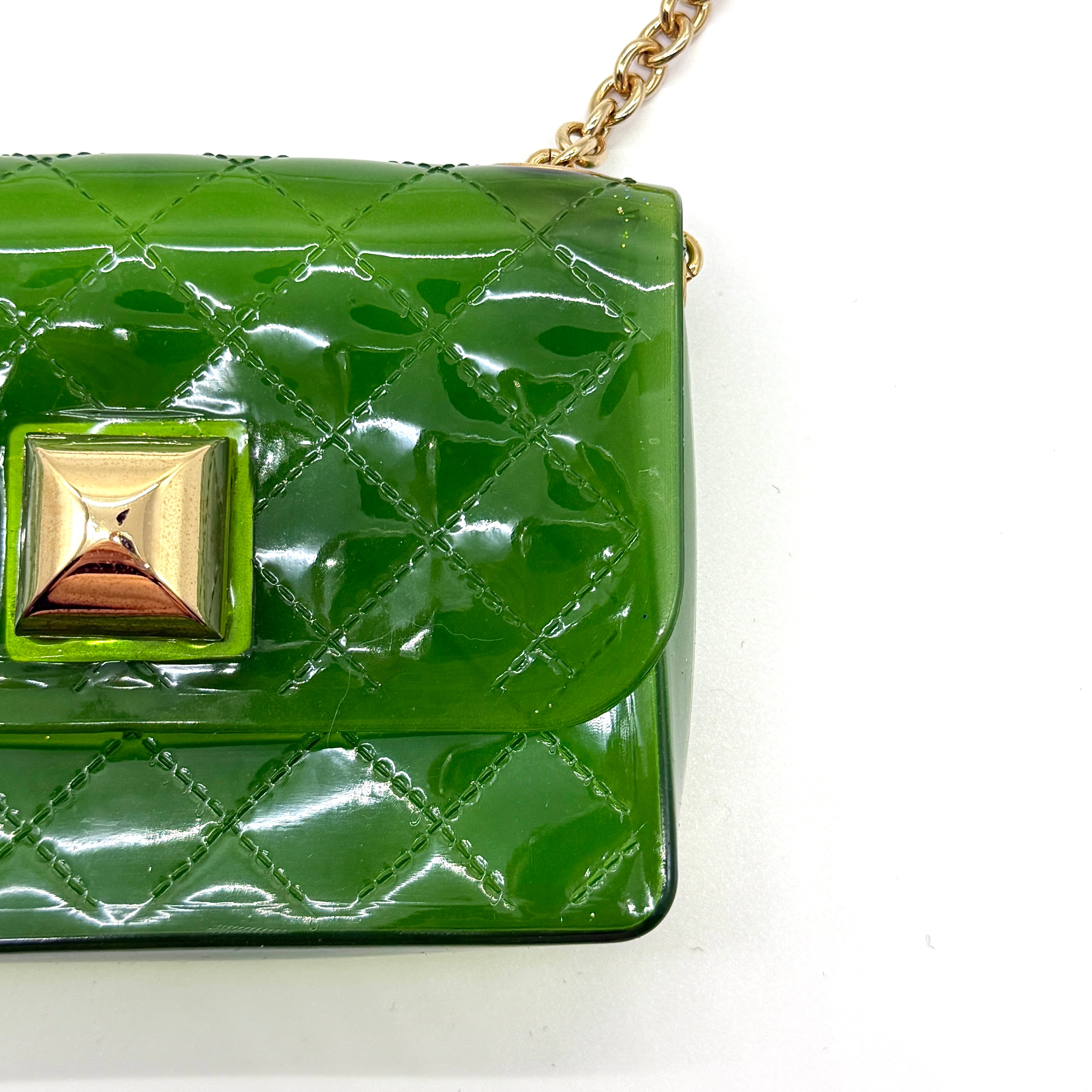 Herve Guyel Jelly Mini Crossbody Bag Green