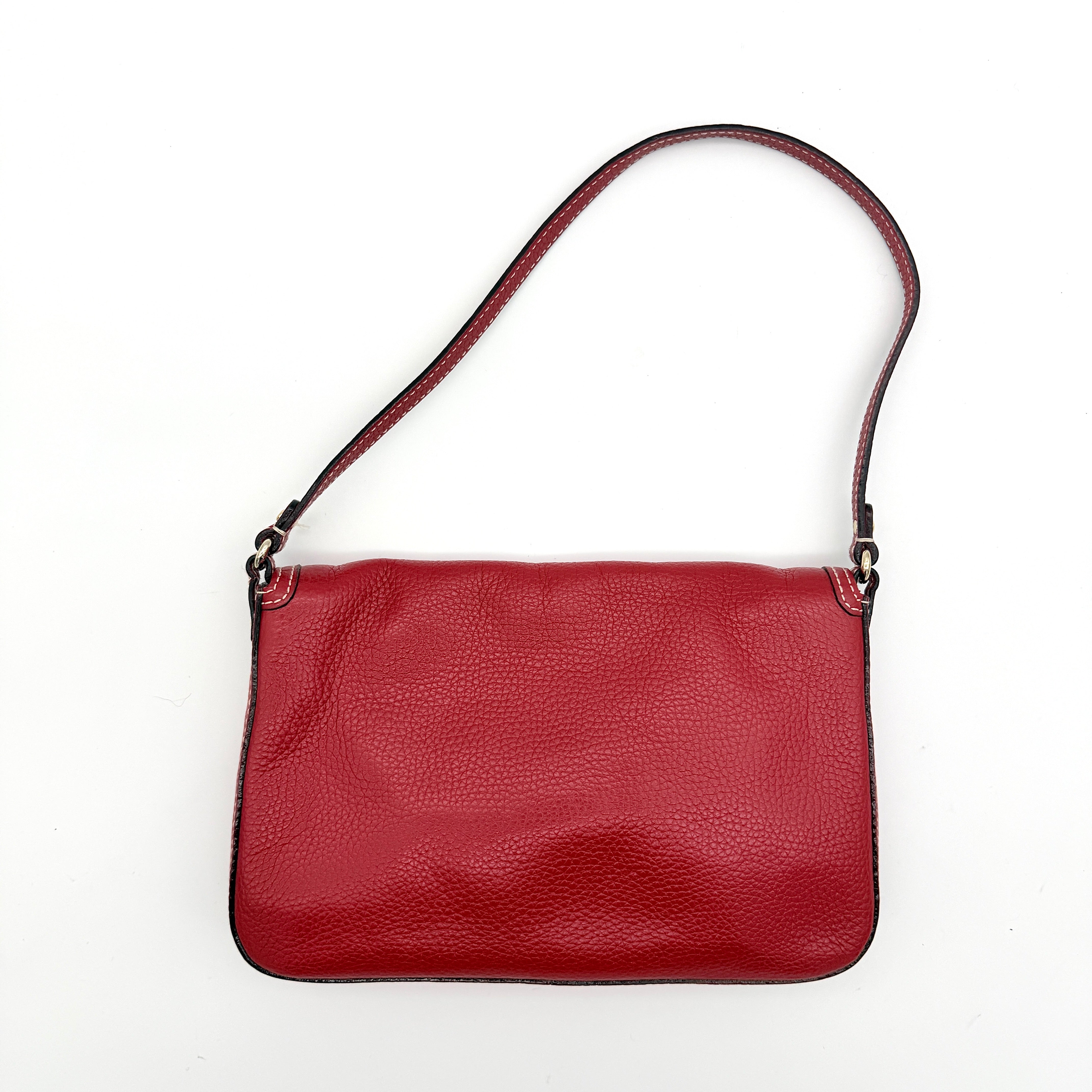 Kate Spade Bea Tarrytown Baguette Shoulder Bag Red