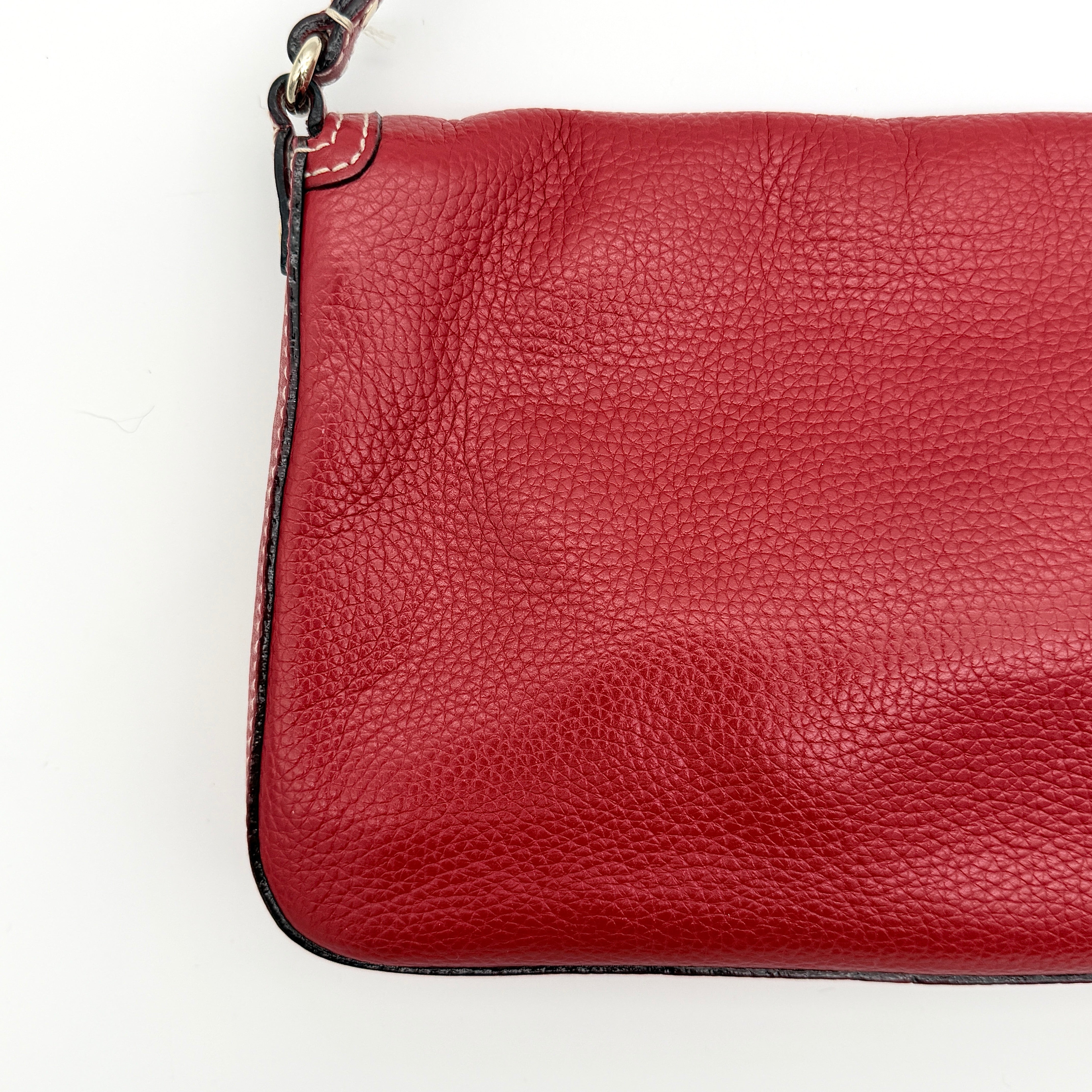 Kate Spade Bea Tarrytown Baguette Shoulder Bag Red