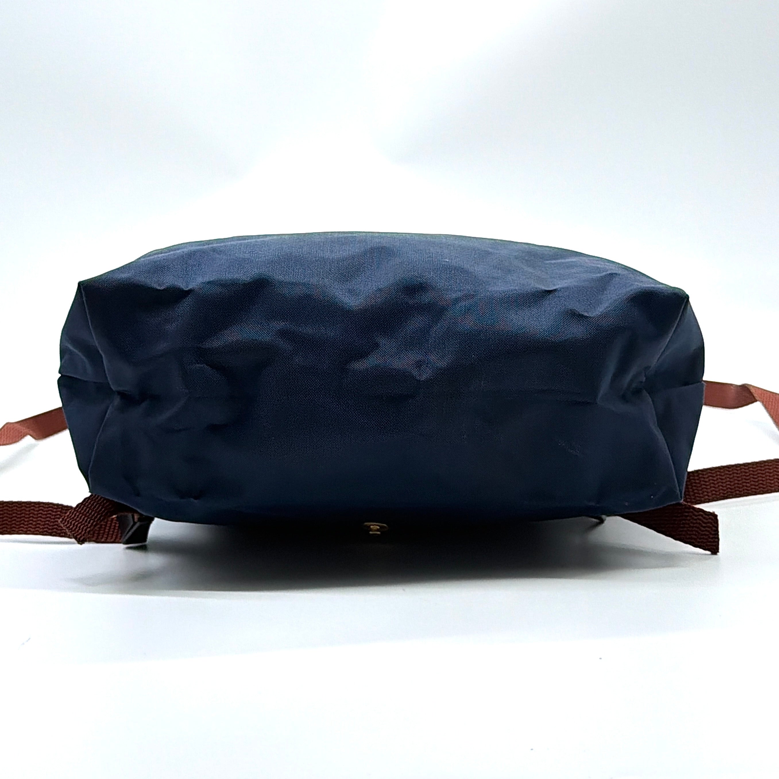 Longchamp Le Pliage Original Backpack Blue/Brown (Foldable)