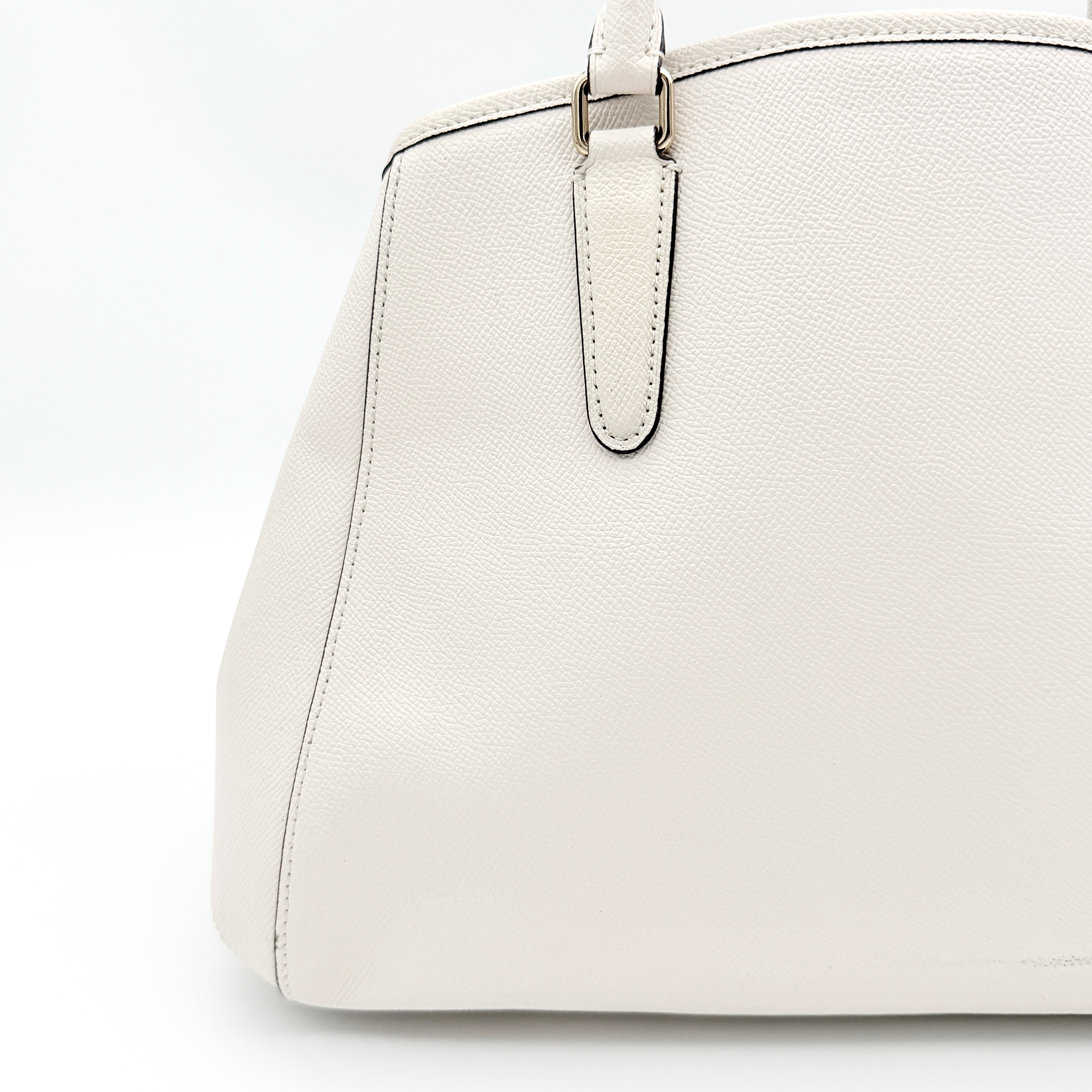 Coach 2Way Signature Sage Carryall Shoulder Bag White