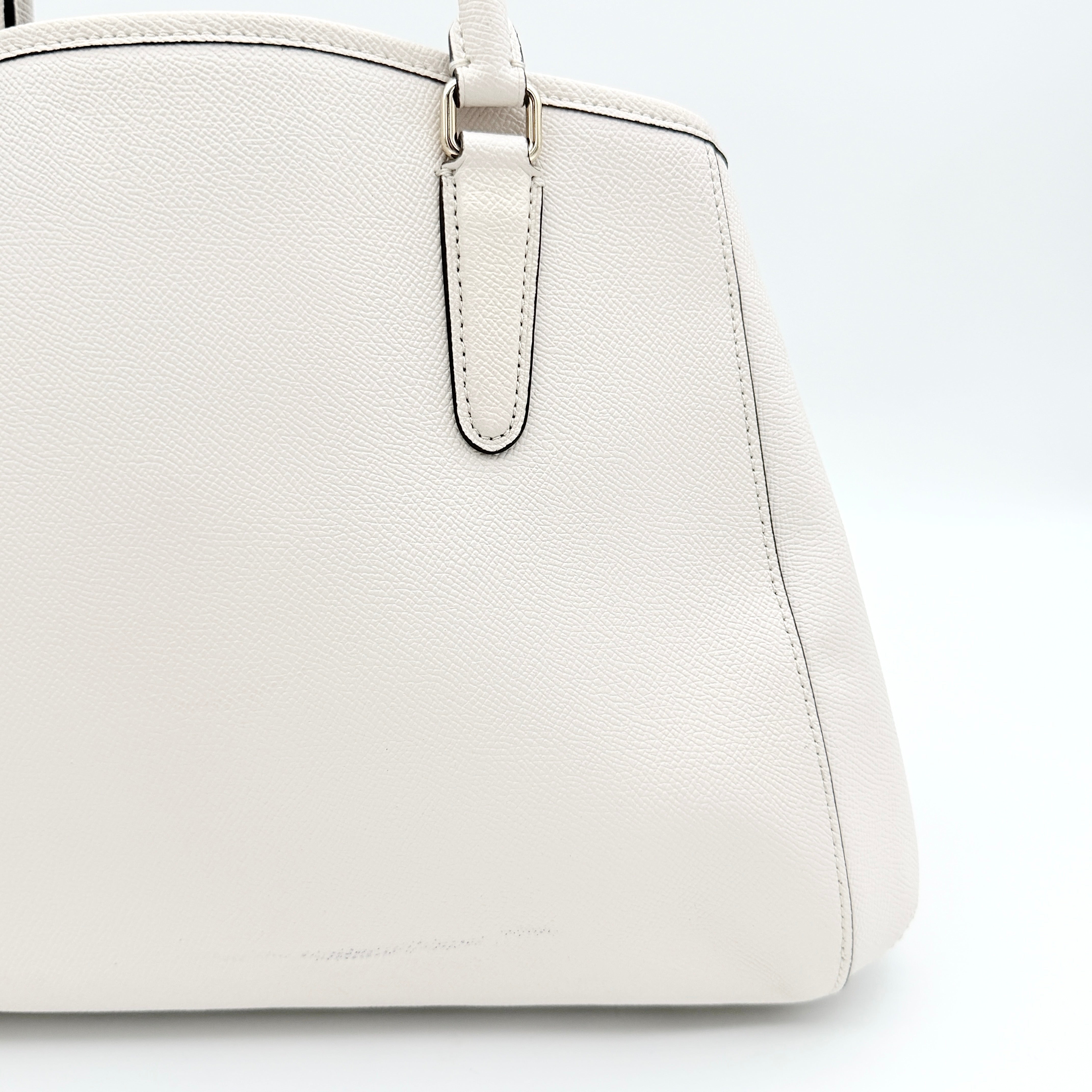 Coach 2Way Signature Sage Carryall Shoulder Bag White