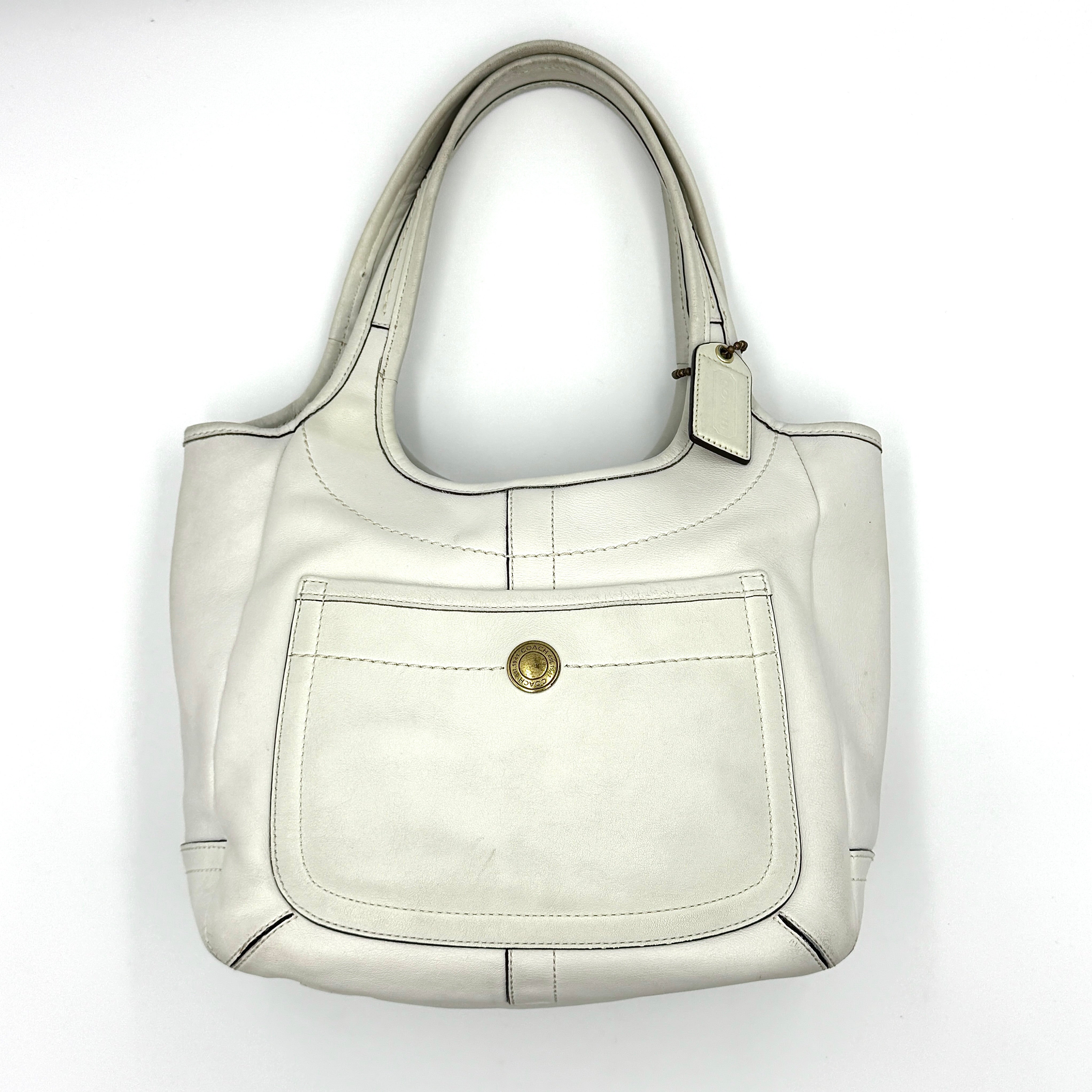 Coach Legacy Ergo Hobo Shoulder Bag White