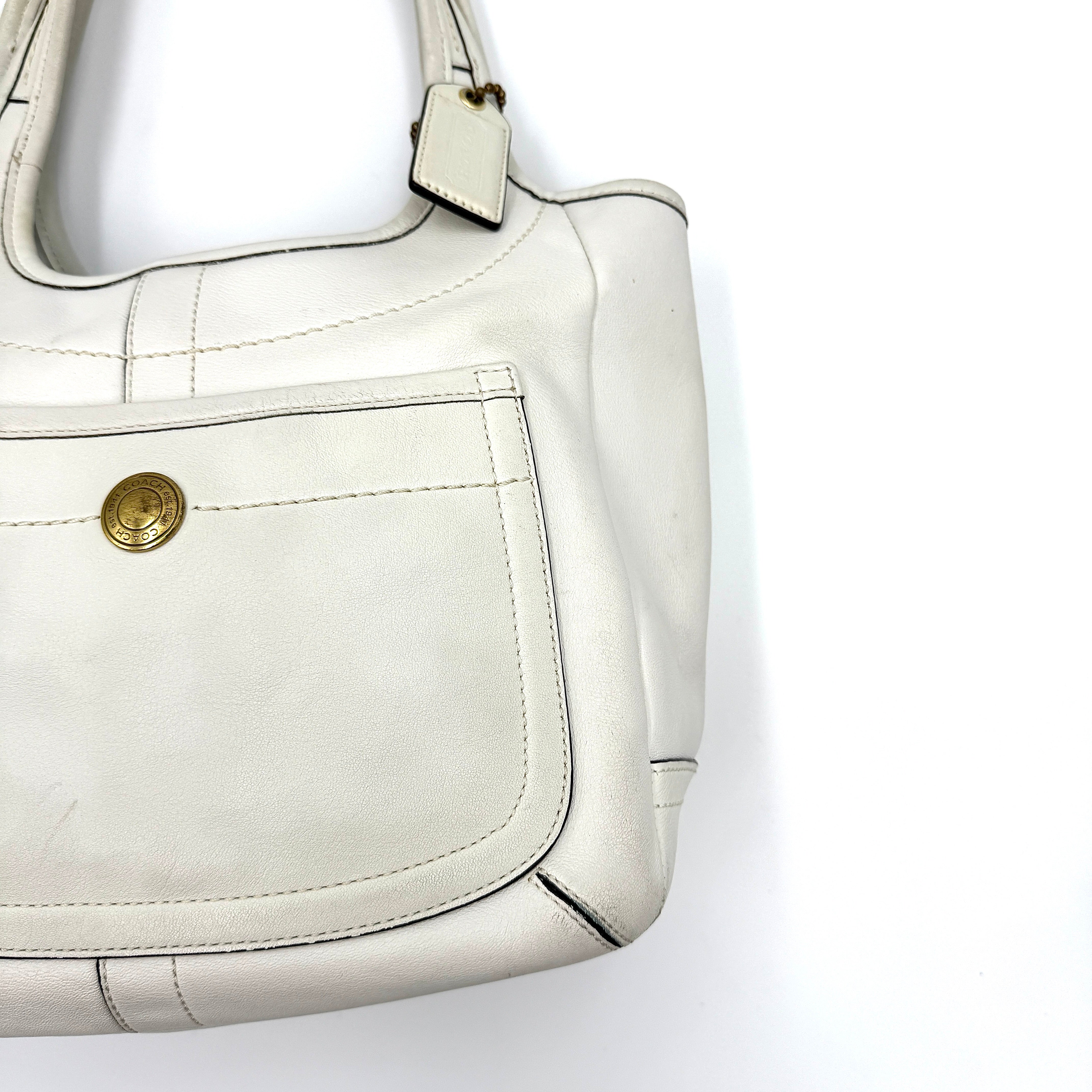 Coach Legacy Ergo Hobo Shoulder Bag White