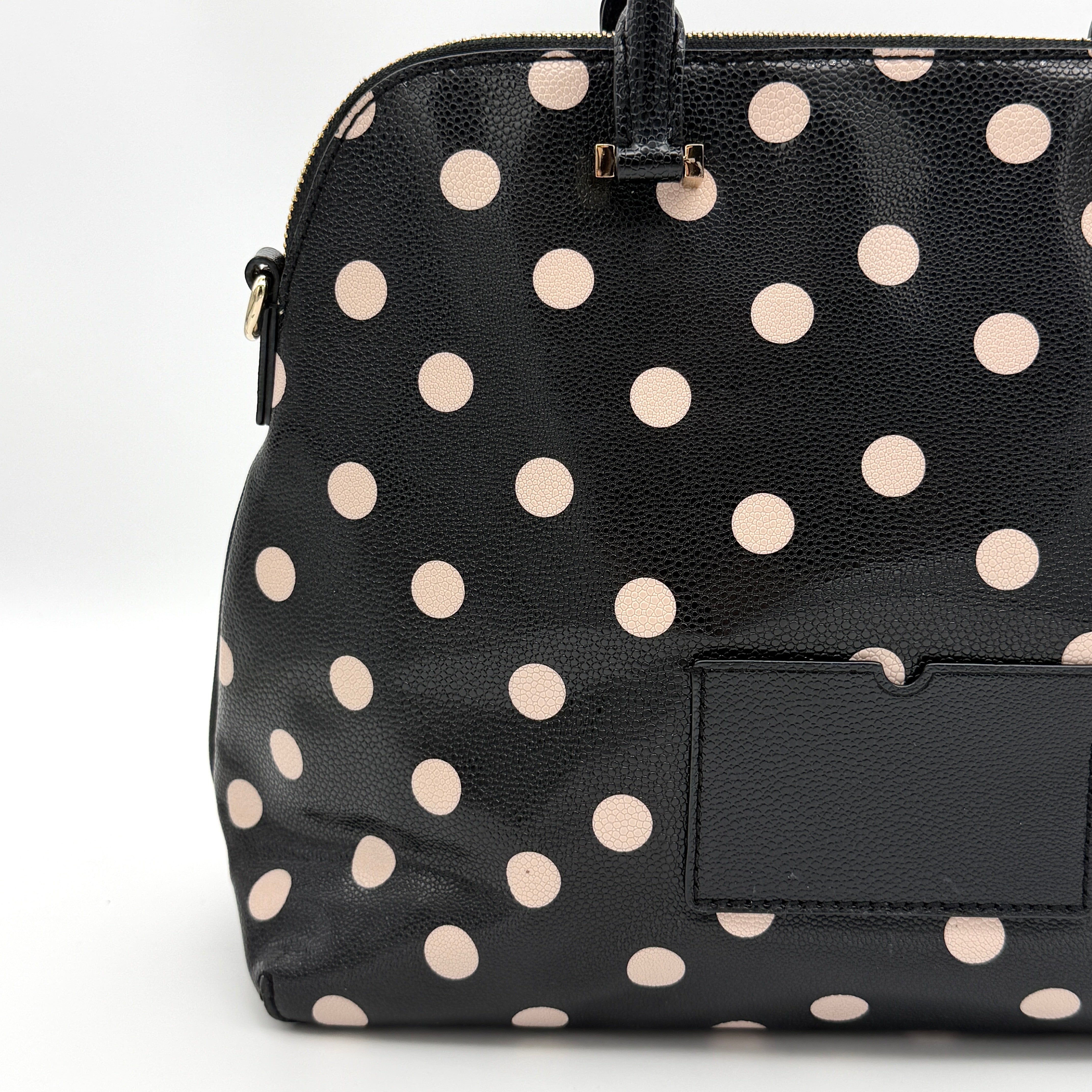 Kate Spade 2Way Cedar Street Margot Polka Dot Handbag Black/White